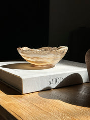 Santorini Amber Travertine Onyx Bowl
