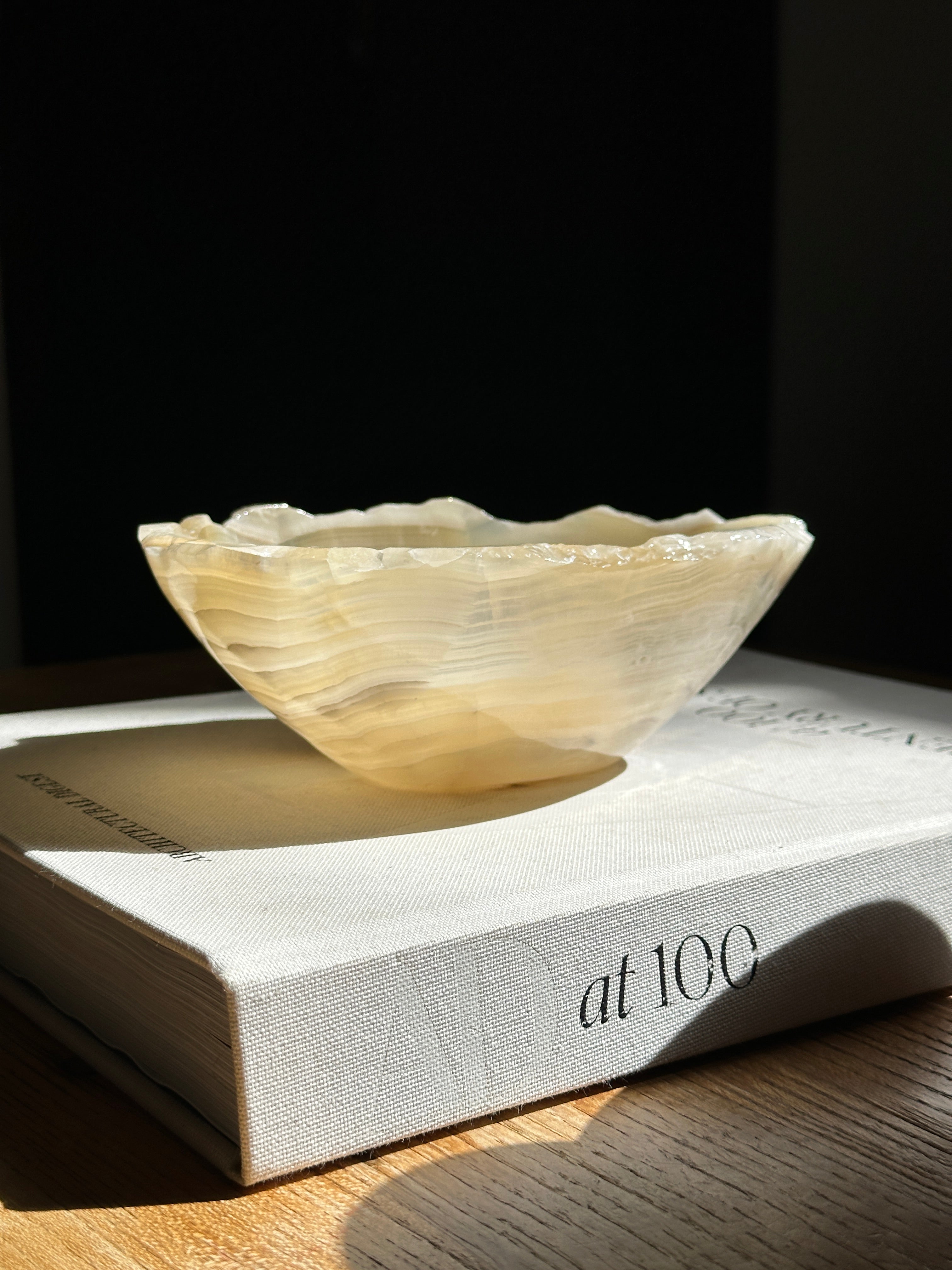 Amber Green Grey Onyx Bowl