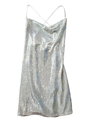 H&M Mirror Cowl Halter Top | XS