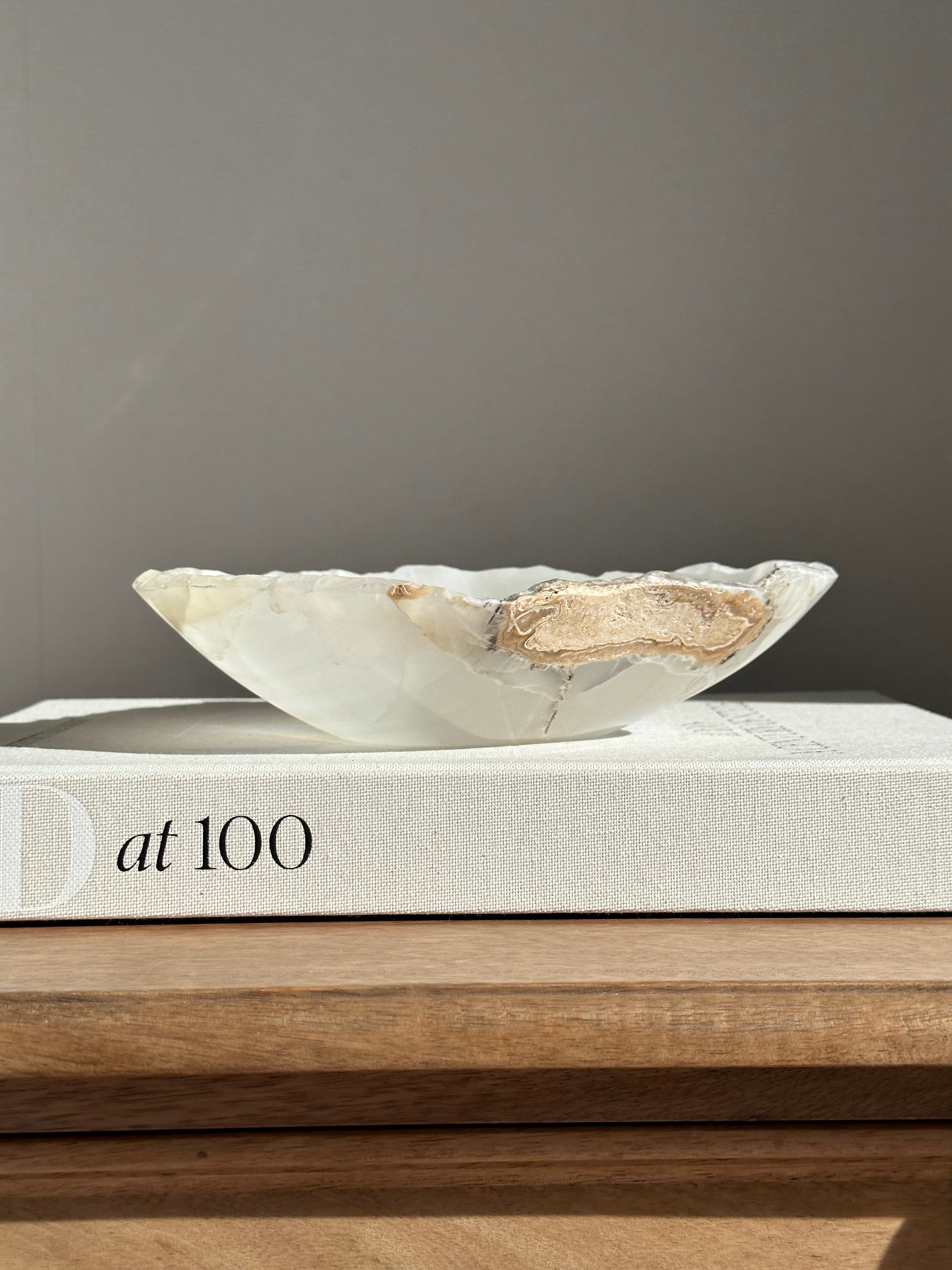 White Onyx Bowl
