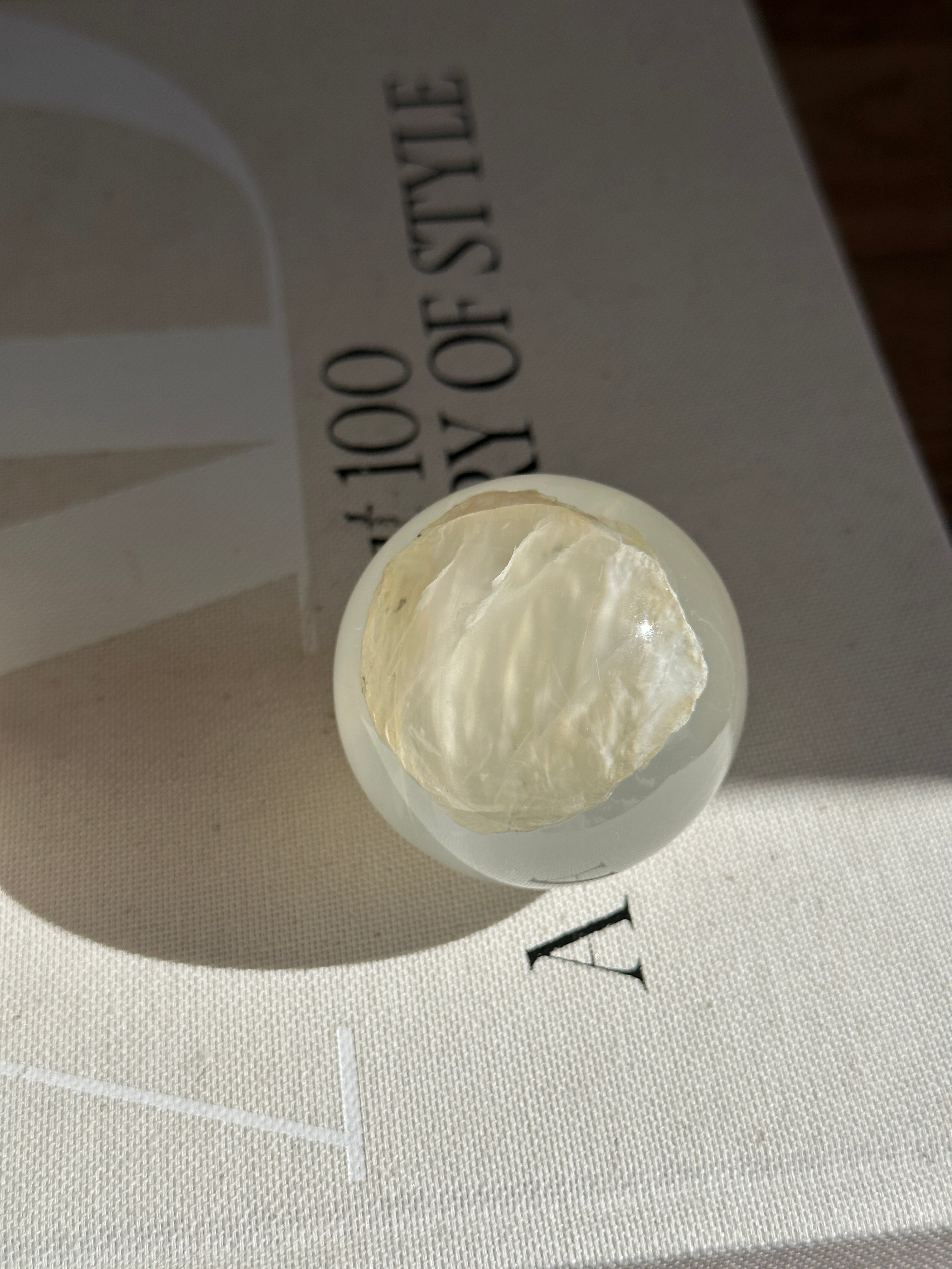 Amber Onyx Sphere - Medium