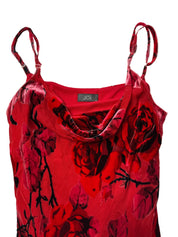 JOI ROSE VELVET DETAIL DRESS | 10-14