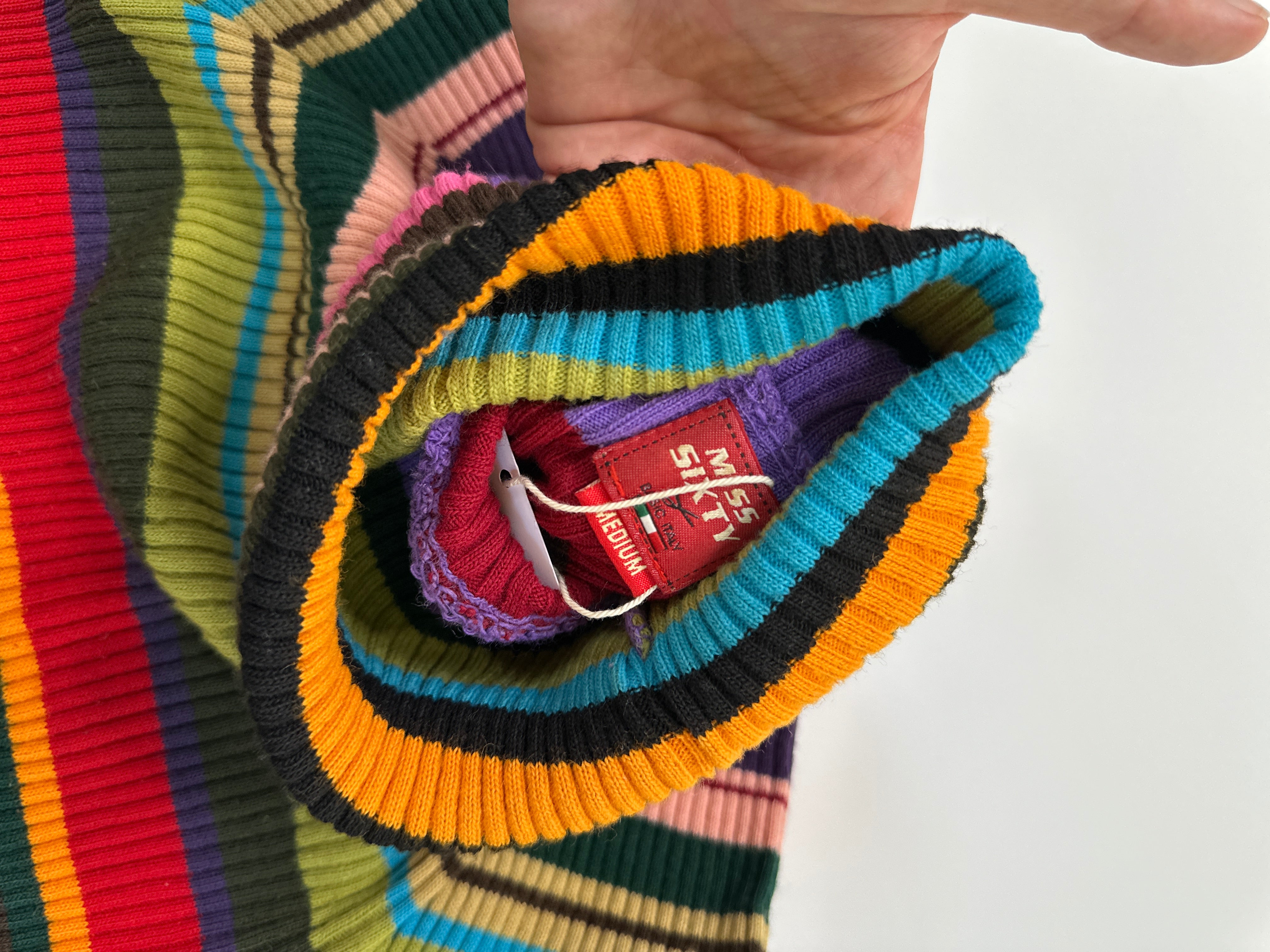 Miss Sixty | Multi coloured stripe L\S turtle Neck | M
