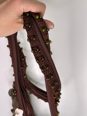 Vintage Crochet Roman Coin Hobo Bag