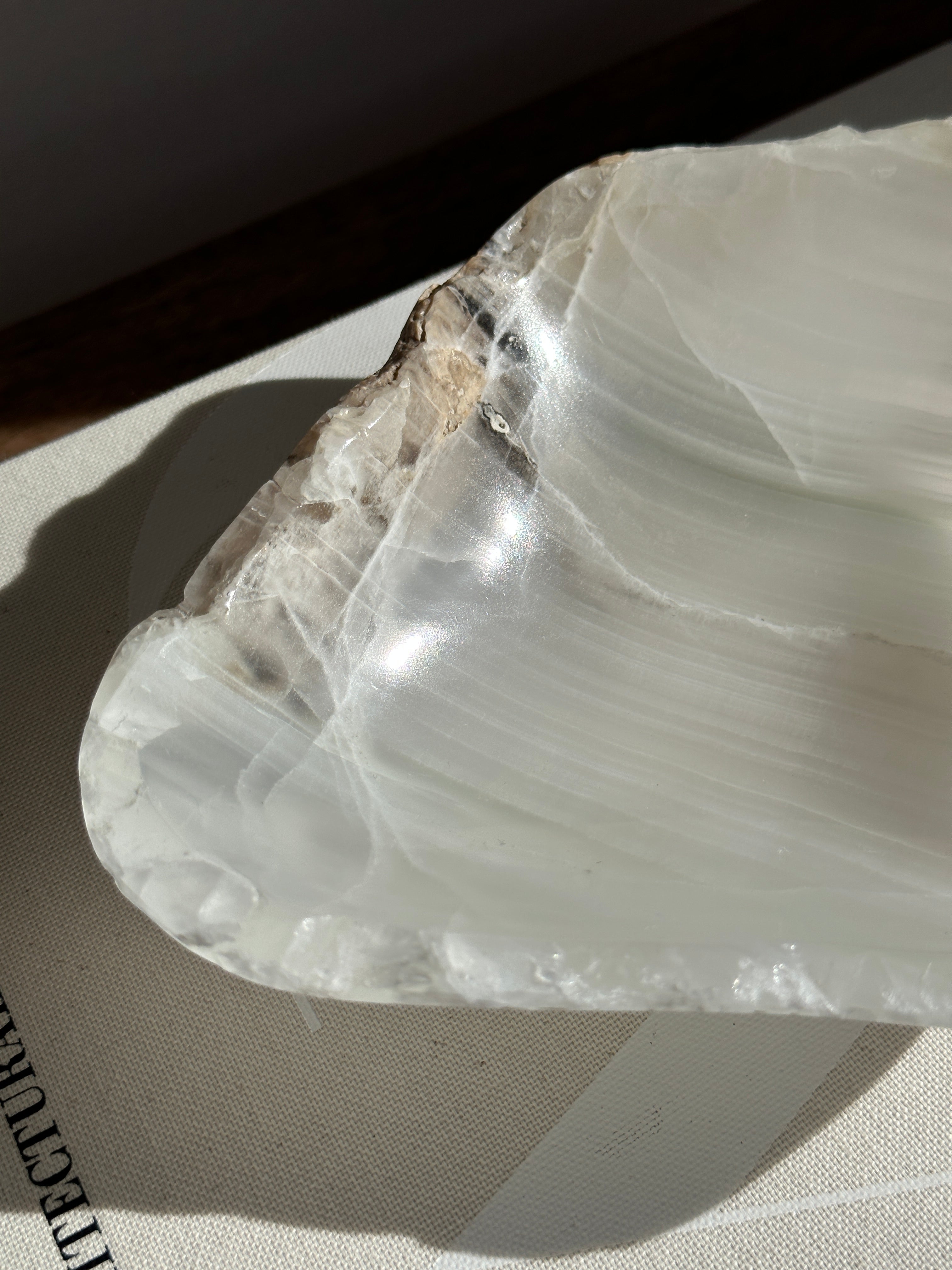 White Onyx Bowl