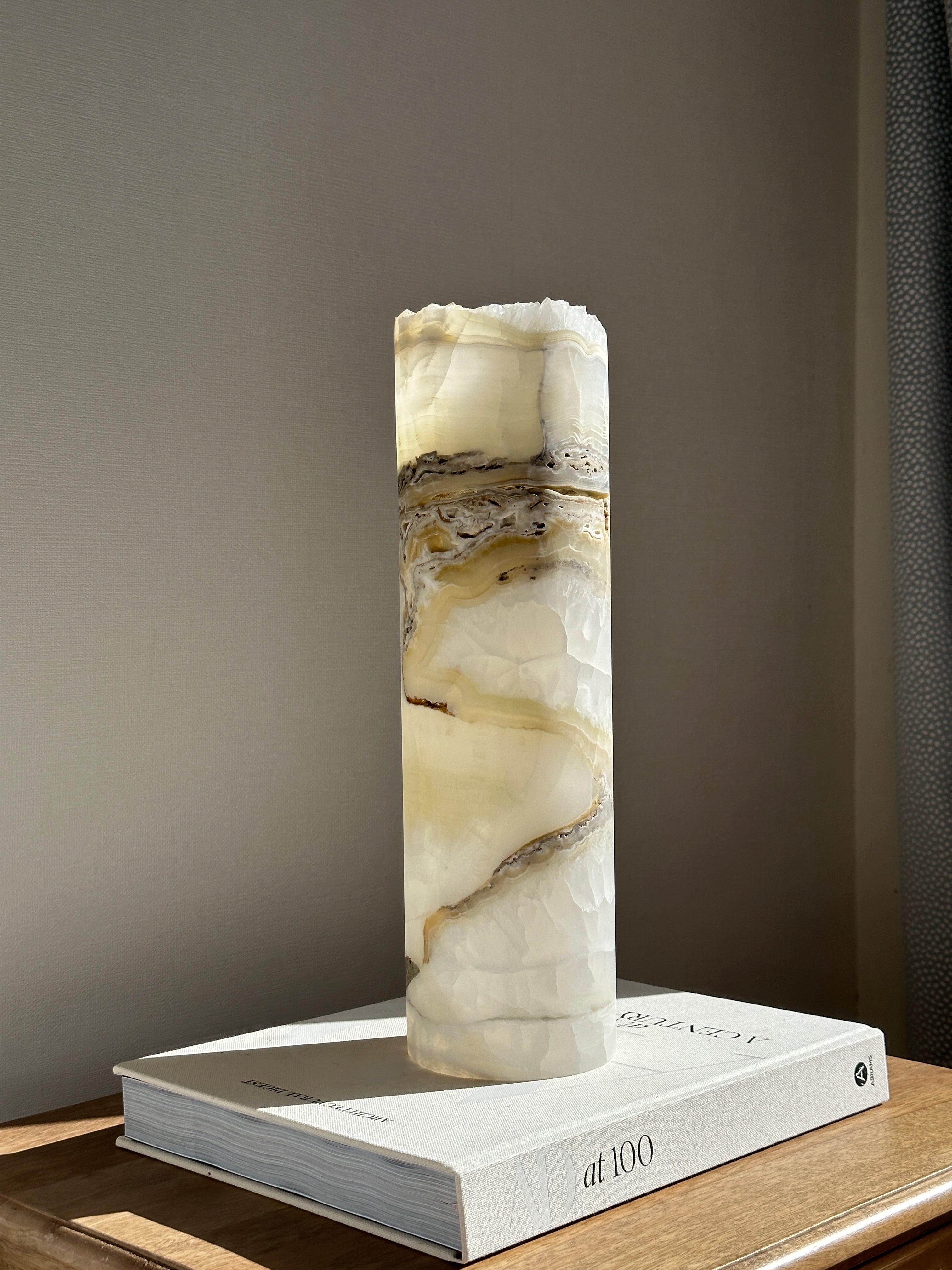 White & Green Onyx Lamp