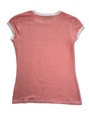 BEBE| Stripe Rhinestone Y2K Top | M