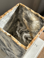 Grey Black Onyx Lamp