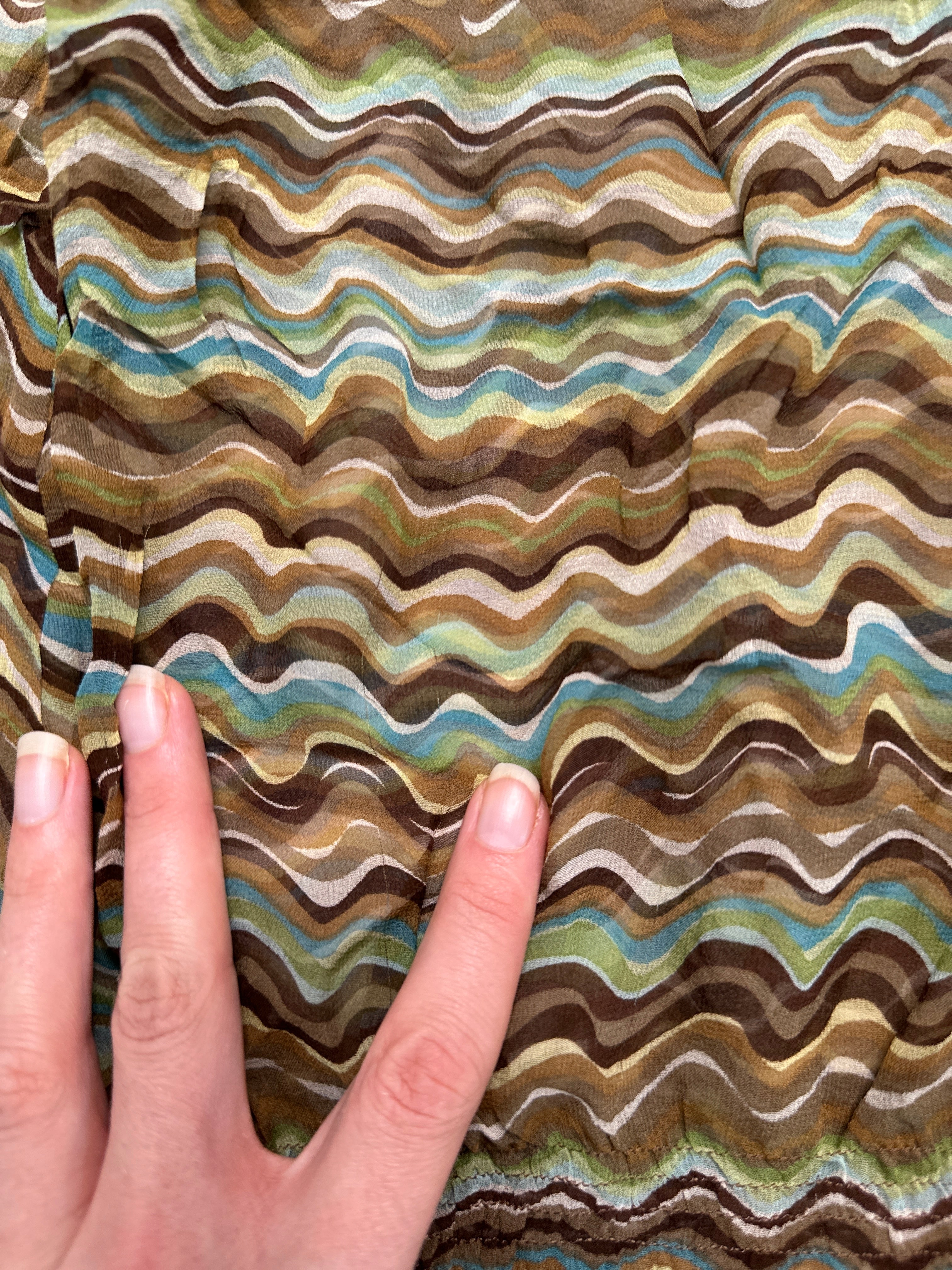 BCBG MAXAZRIA | Wave Silk Blouse