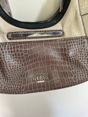 GUESS Beige Brown Bag
