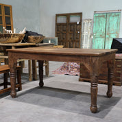 Original planked Barristers Table from Calcutta Government Offices