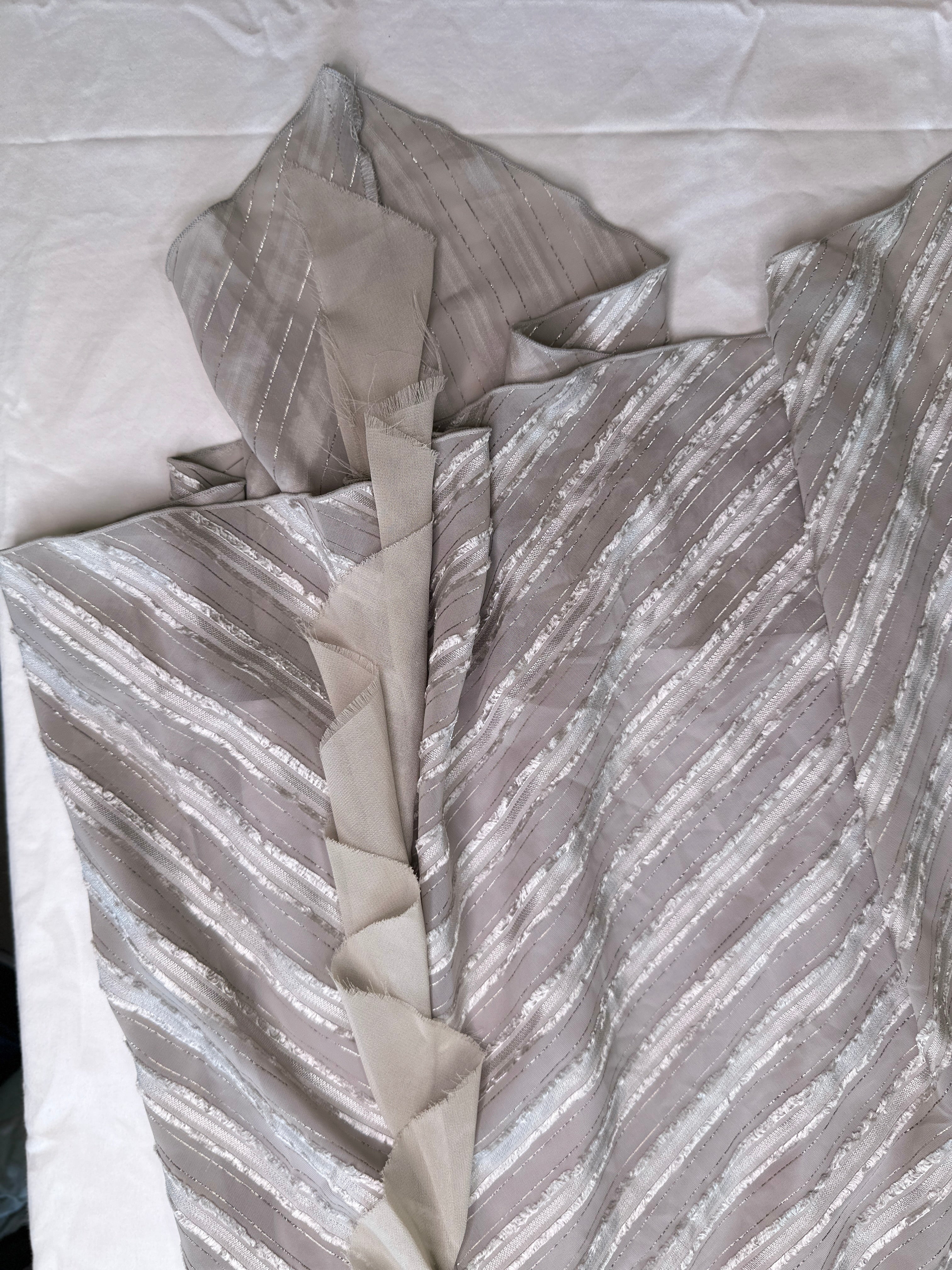 OZOC | Silver Stripe Dress | 8
