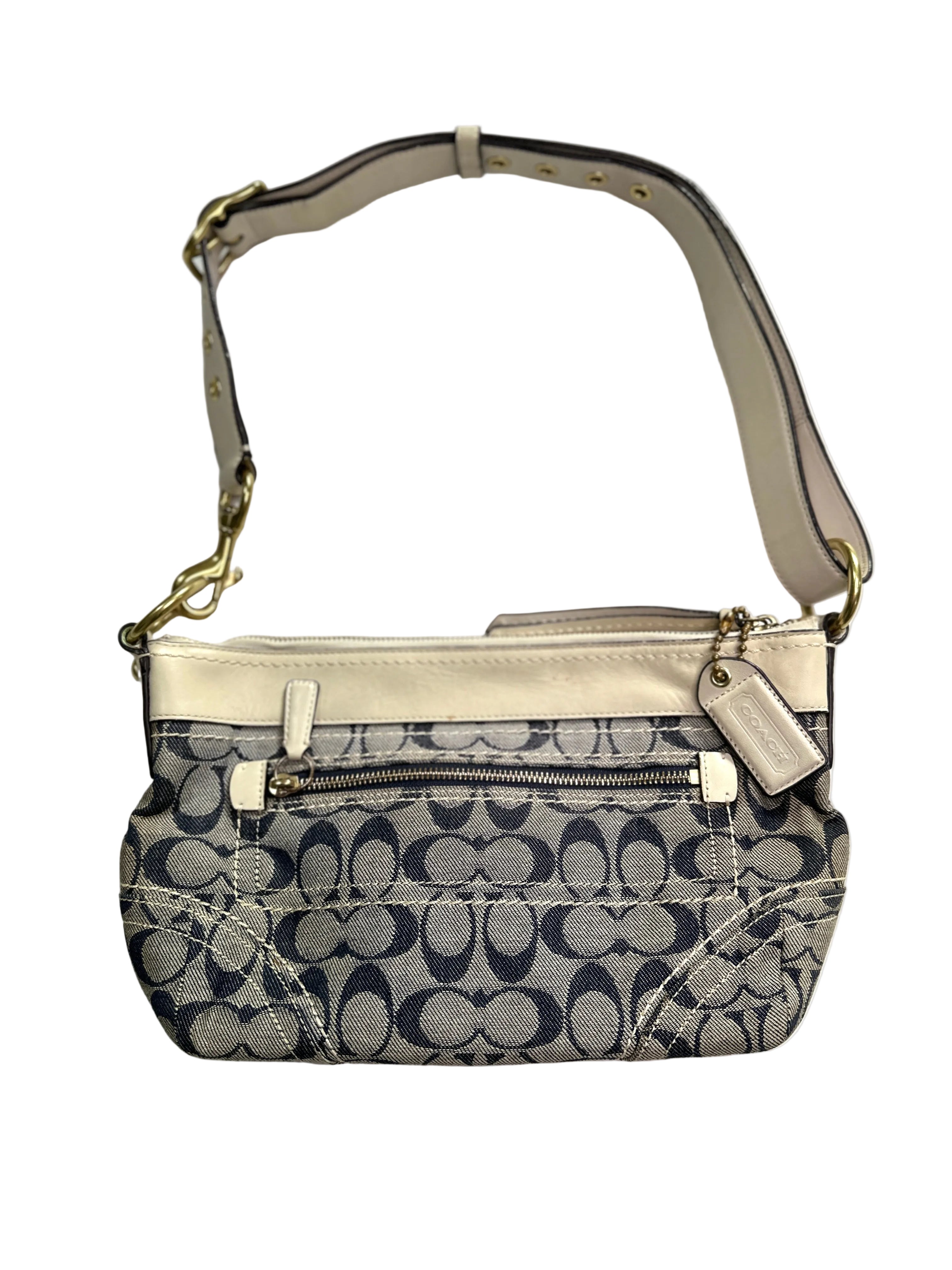 Coach Signature Denim Shoulder Bag