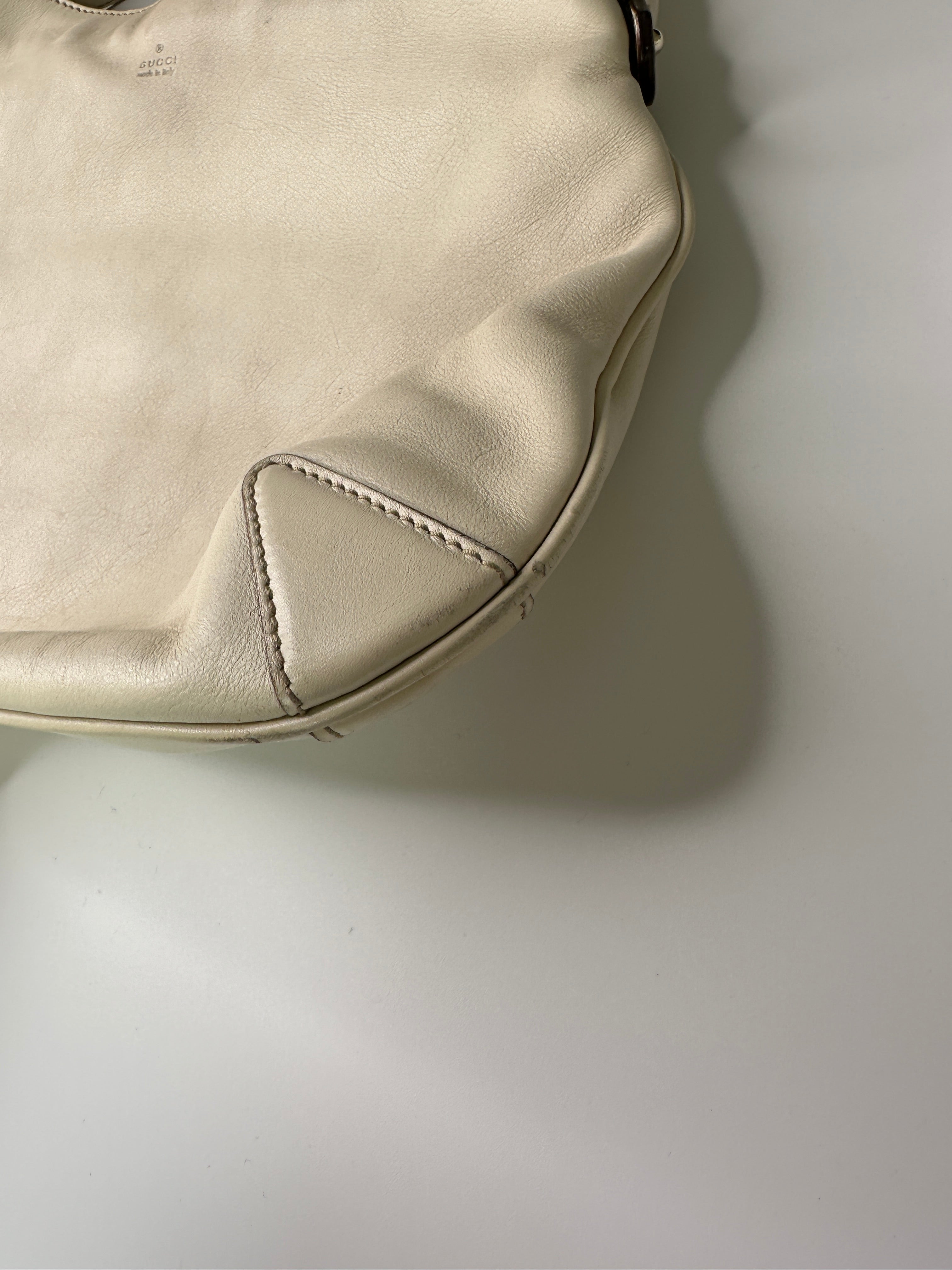 GUCCI Horsebit Creole Leather Hobo Bag