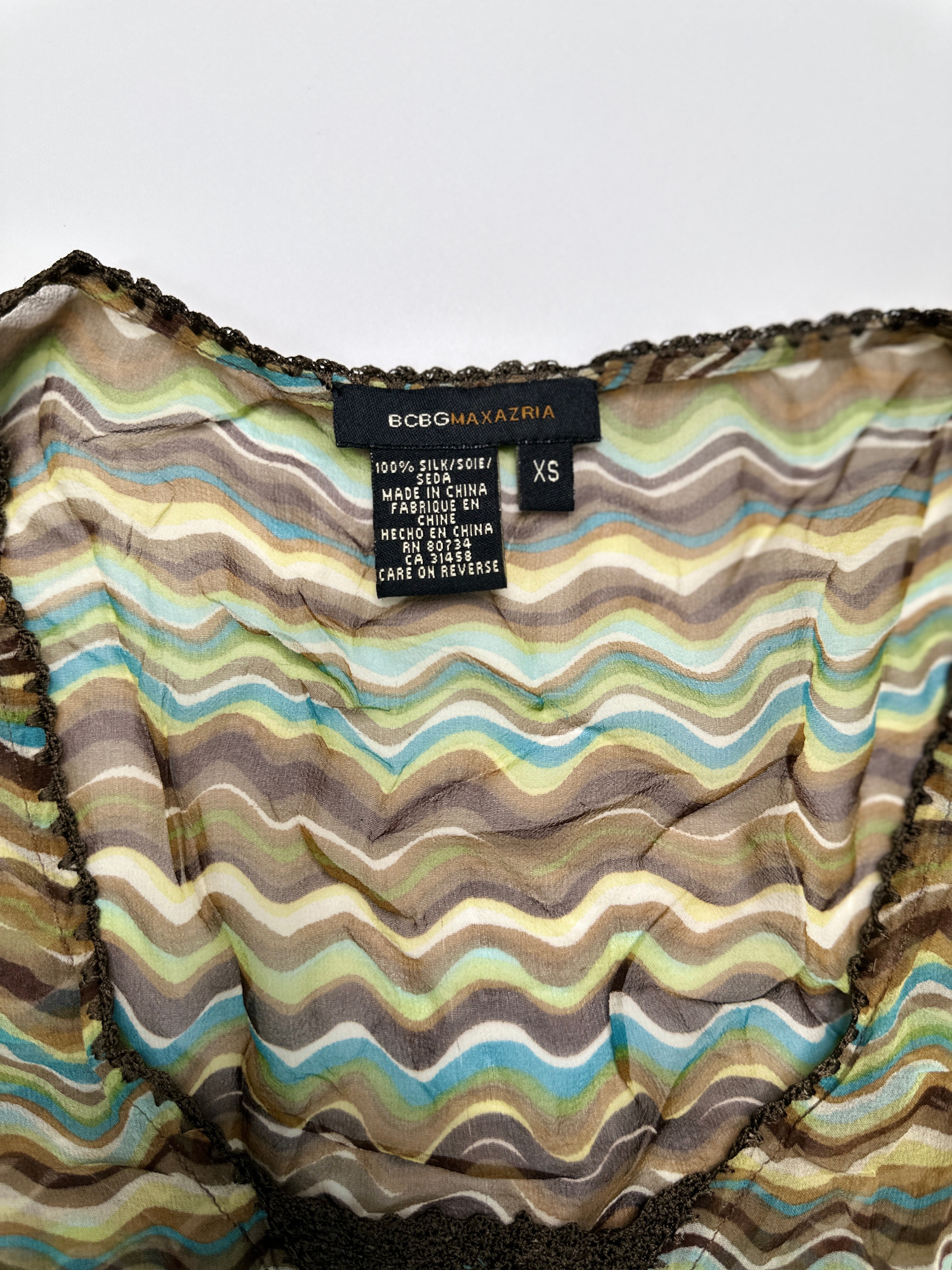 BCBG MAXAZRIA | Wave Silk Blouse