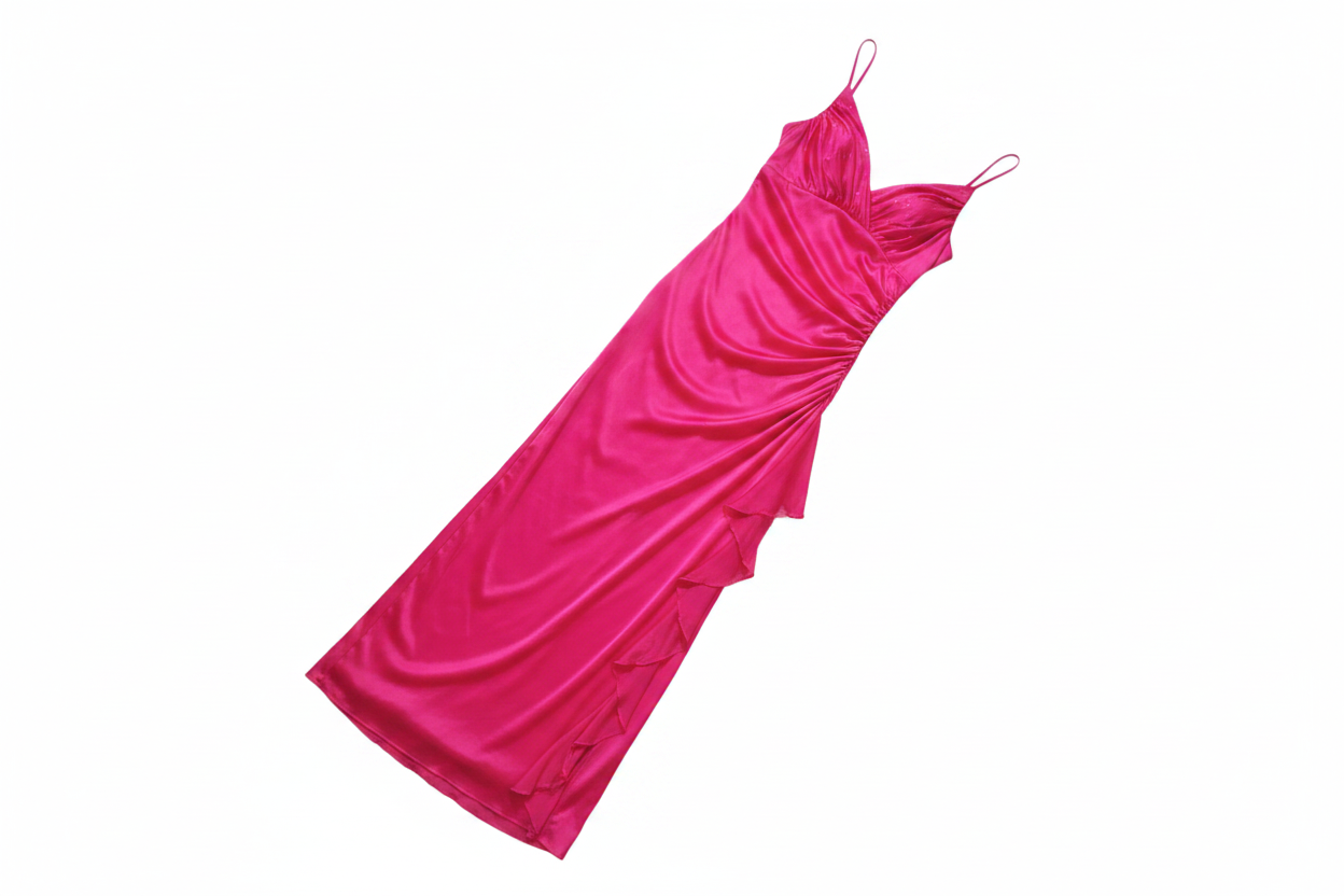 City Triangles | Y2K Hot Pink Made in USA Dress | L