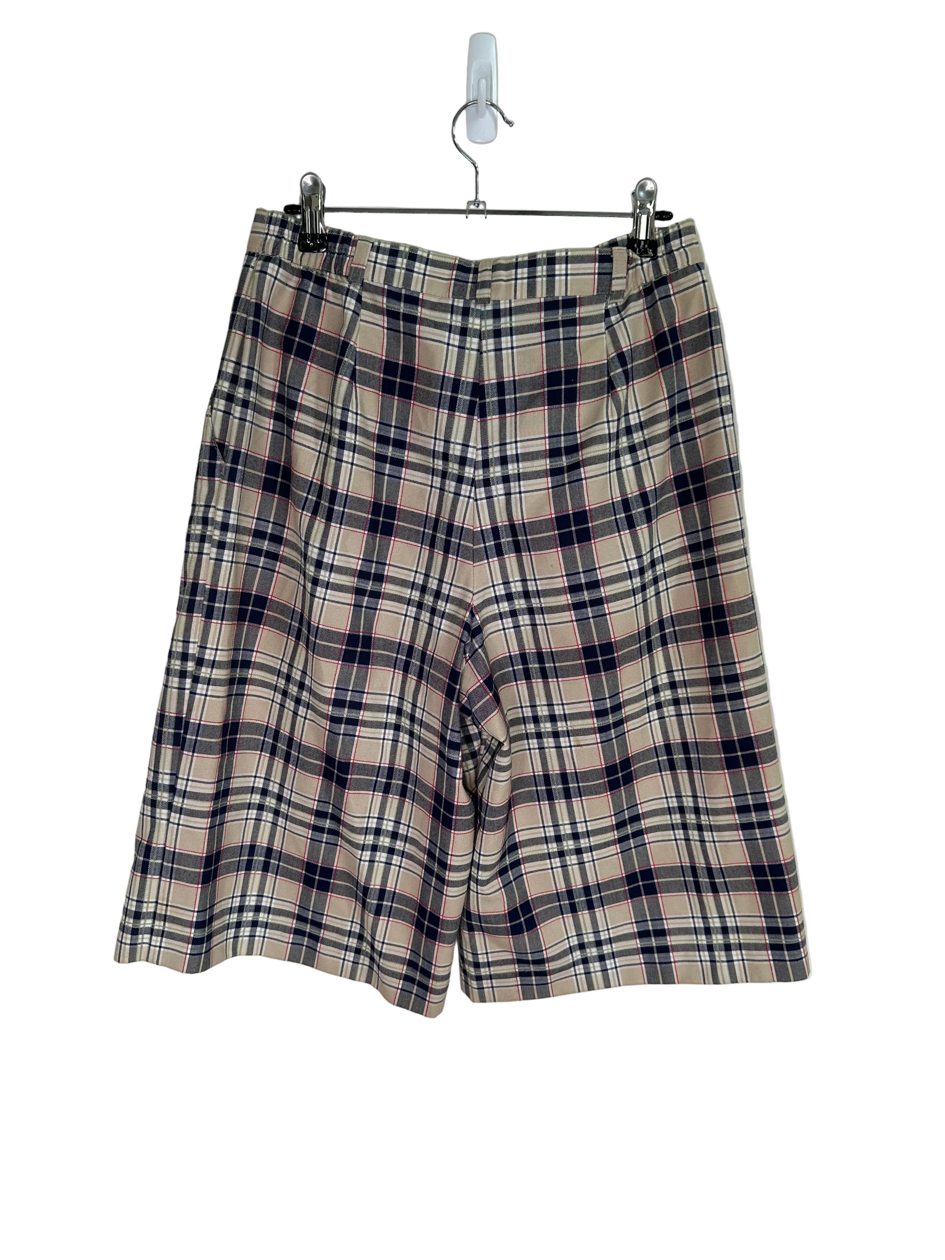 Plaid Baggy 3/4 Shorts | 8-10