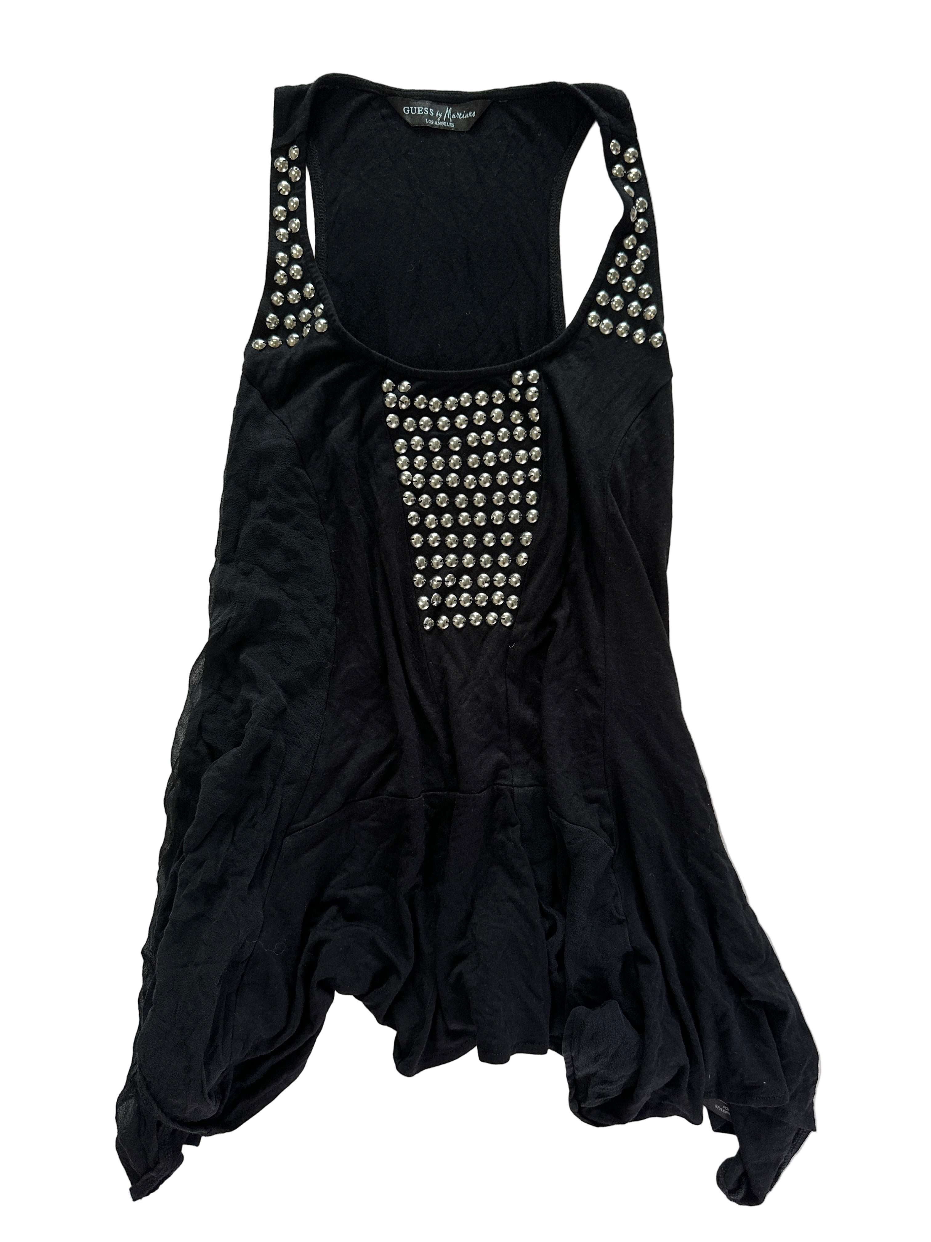 GUESS by Marciano Black Studded Tank | xs