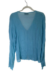 Sheer Aqua Button Up | 12