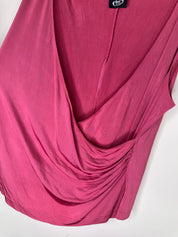 Garb Y2K Drape Pink Tank |14-16