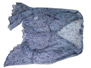 JONATHAN MARTIN | USA Paisley Blue Sheer Bell Sleeve Top | 8-10