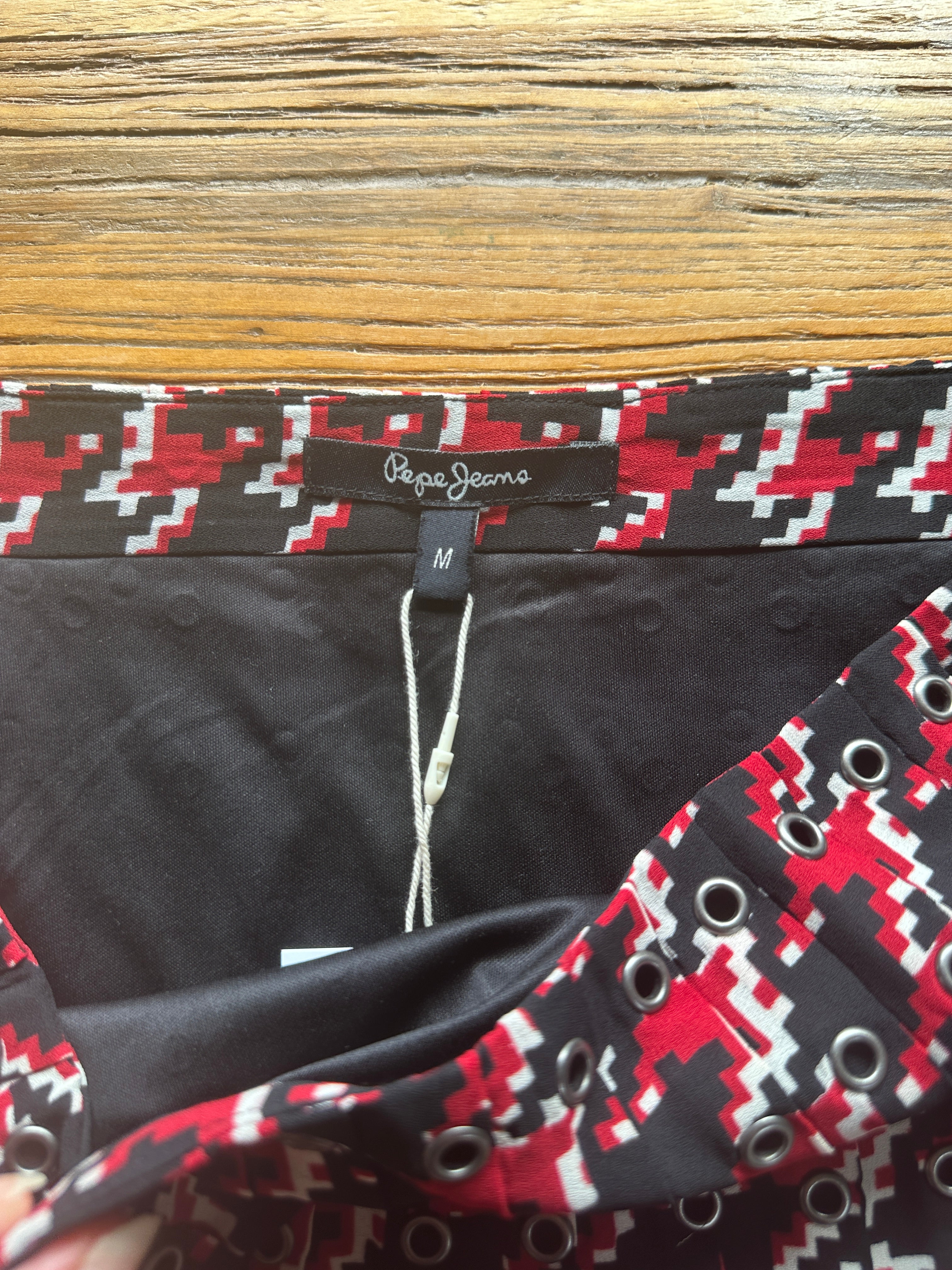 PEPE JEANS | Houndstooth Skirt | M