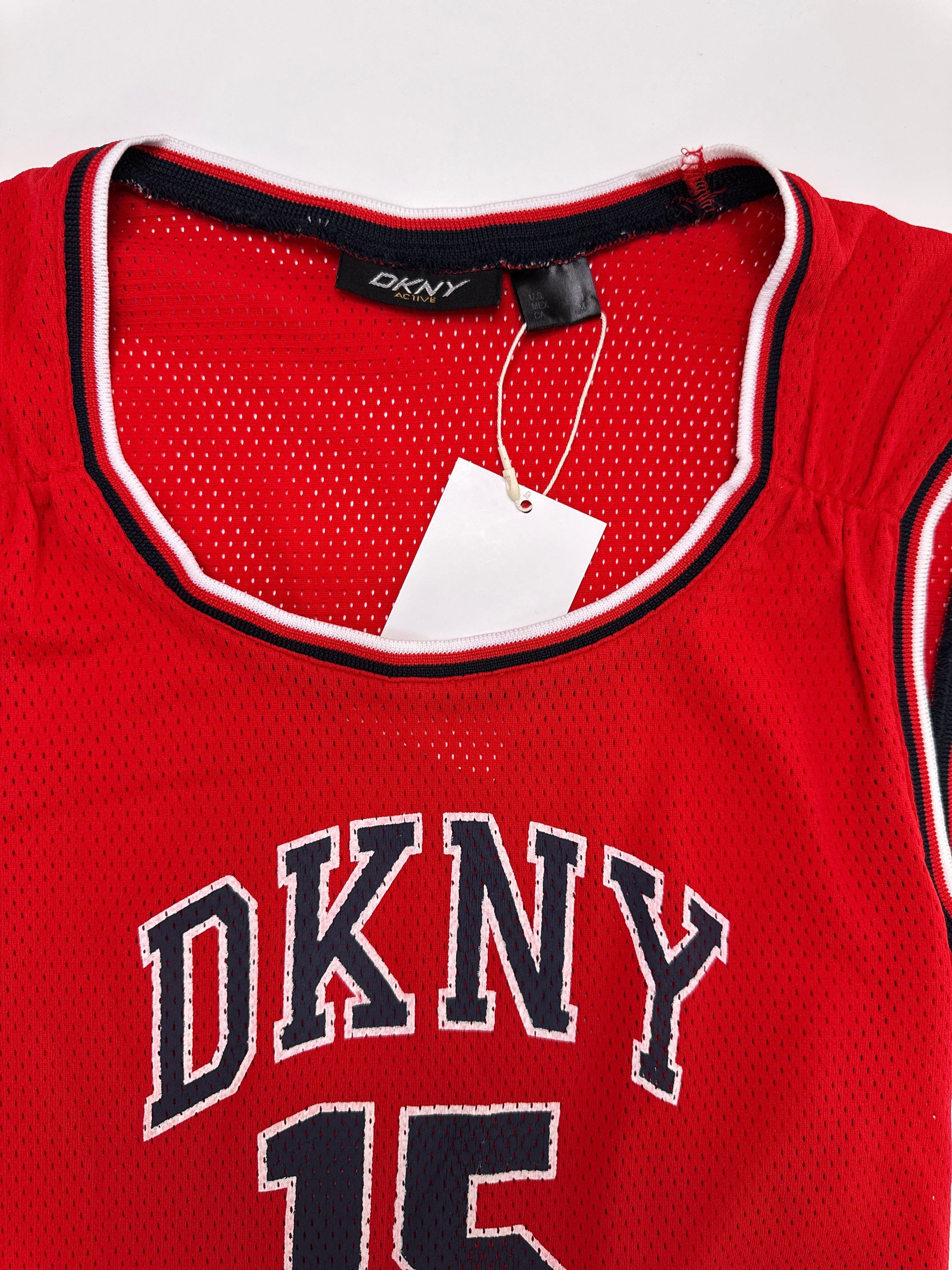 DKNY | Red active cropped basketball tank top | M