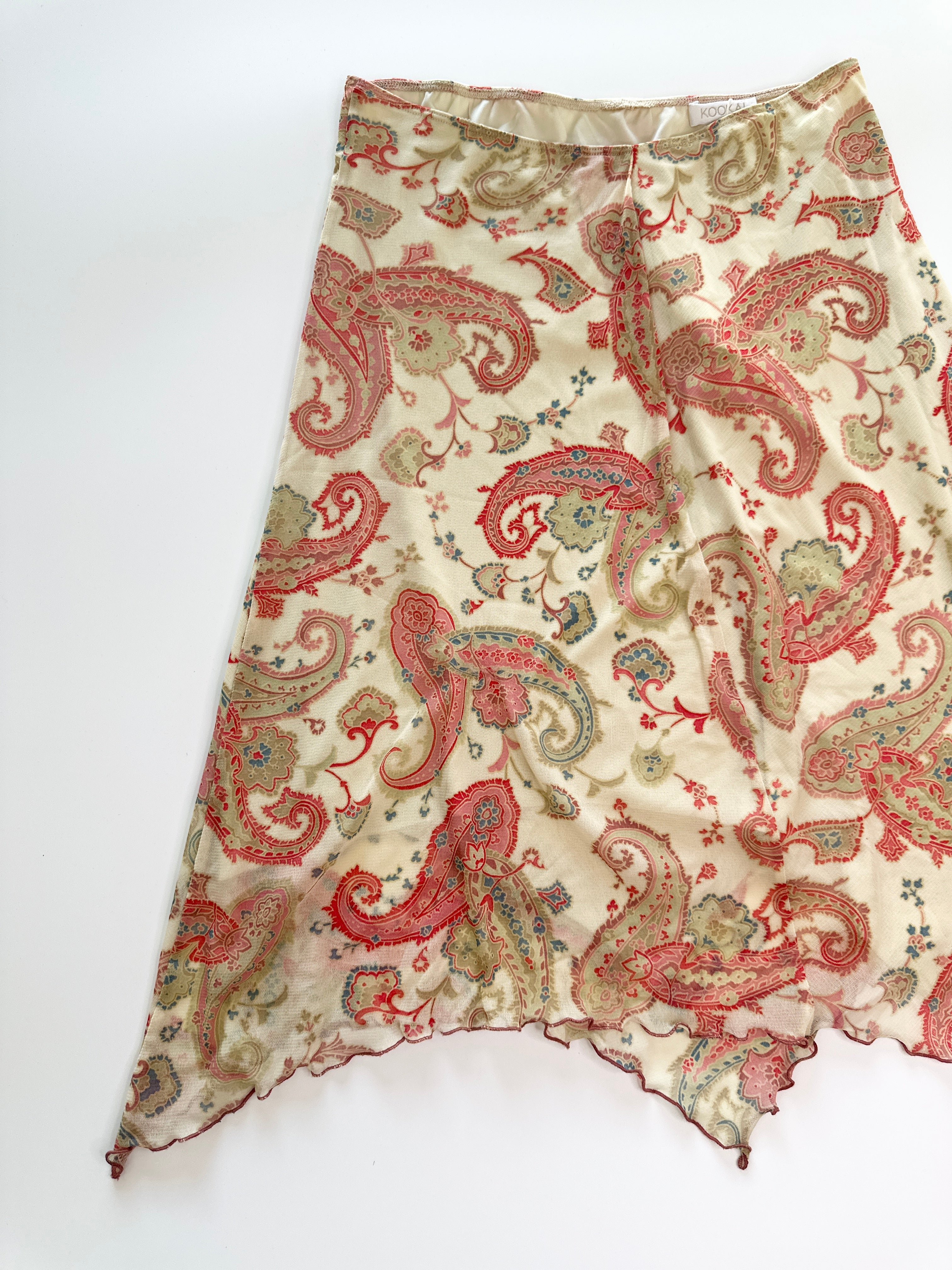Kookai | Vintage Paisley Skirt Made in France | 8