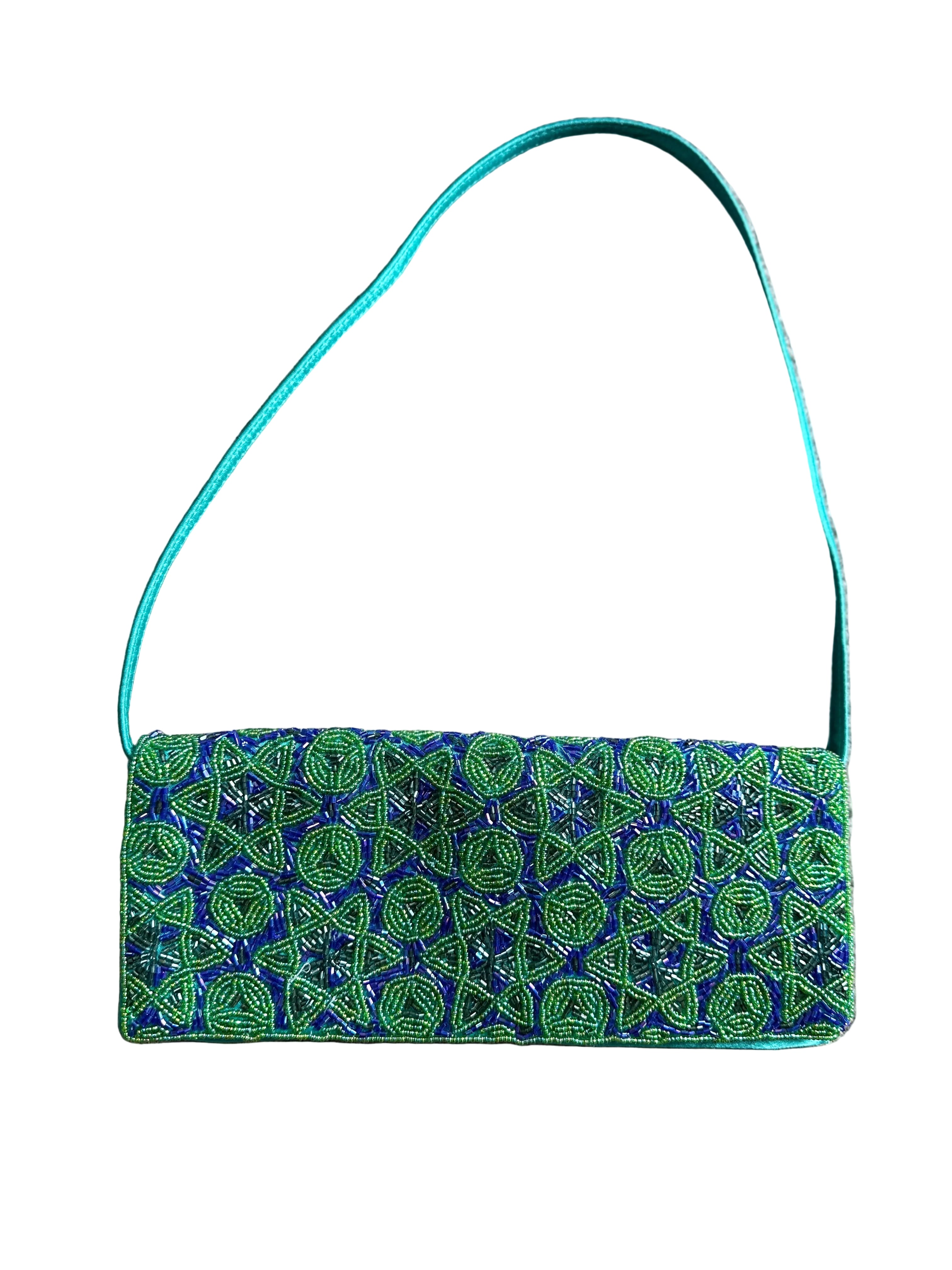 Y2K Green Beaded Bag