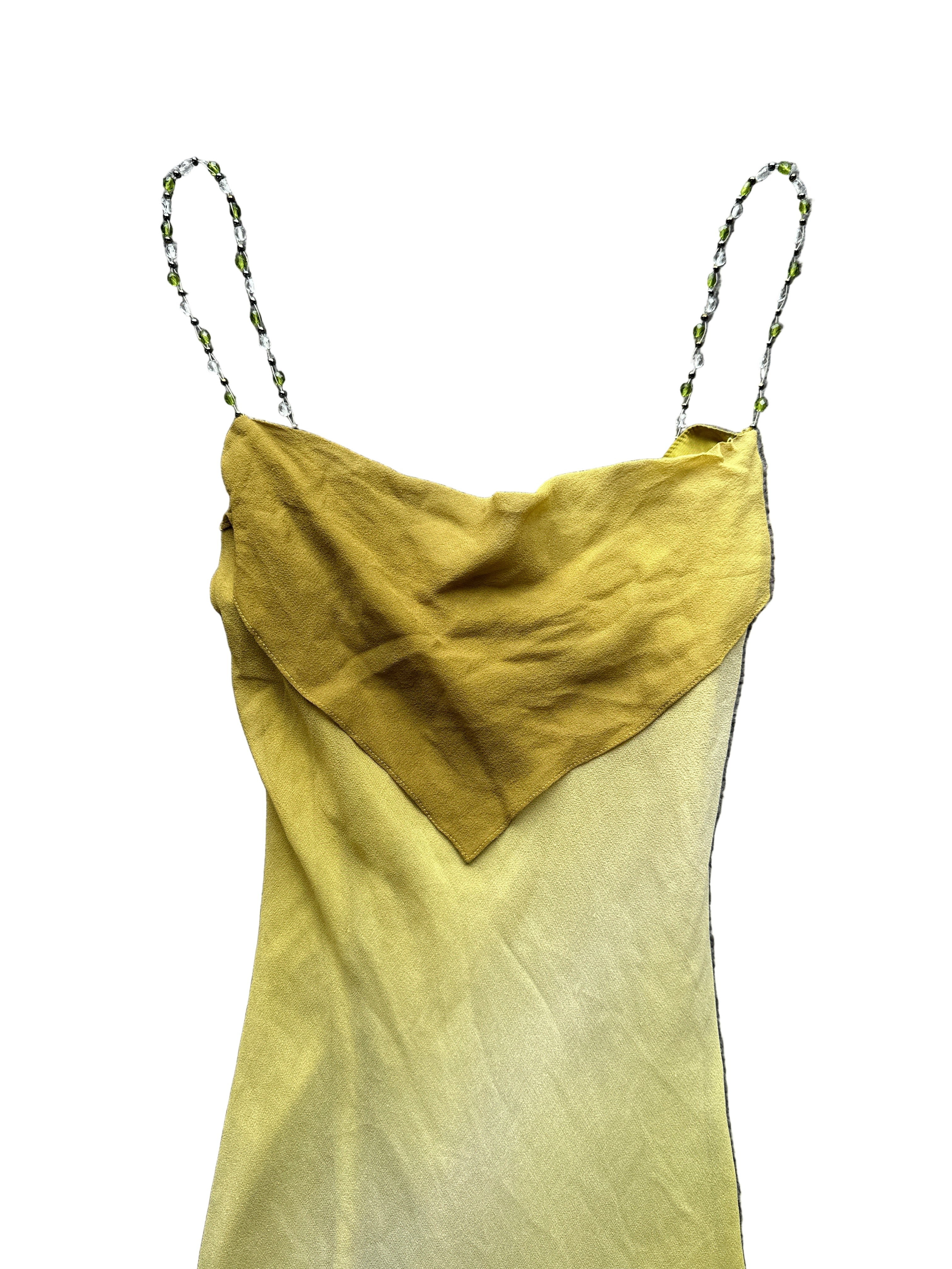 Rare Vintage Shelli Segal Bead & Silk Asymical Dress | 6