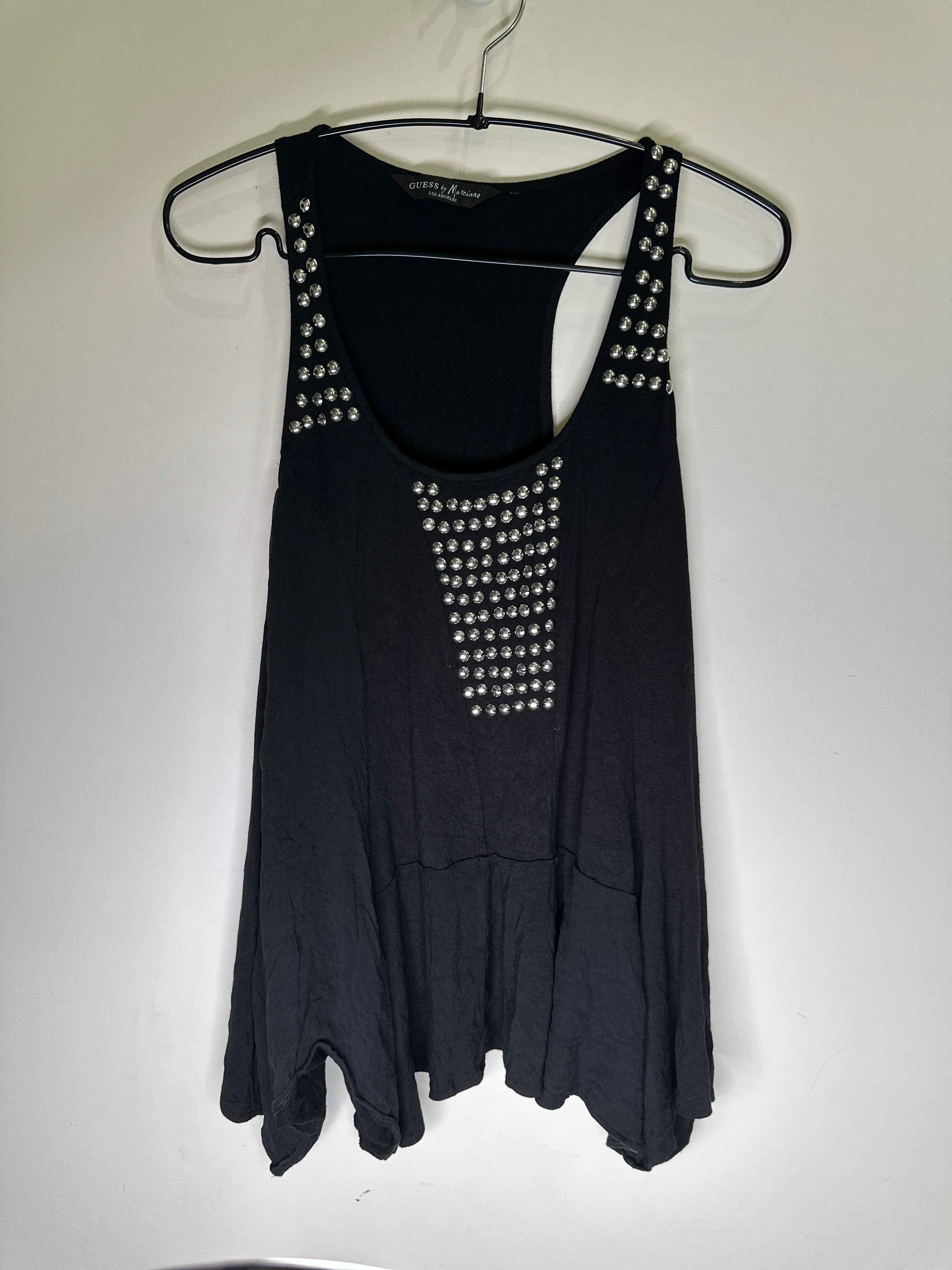 GUESS by Marciano Black Studded Tank | xs