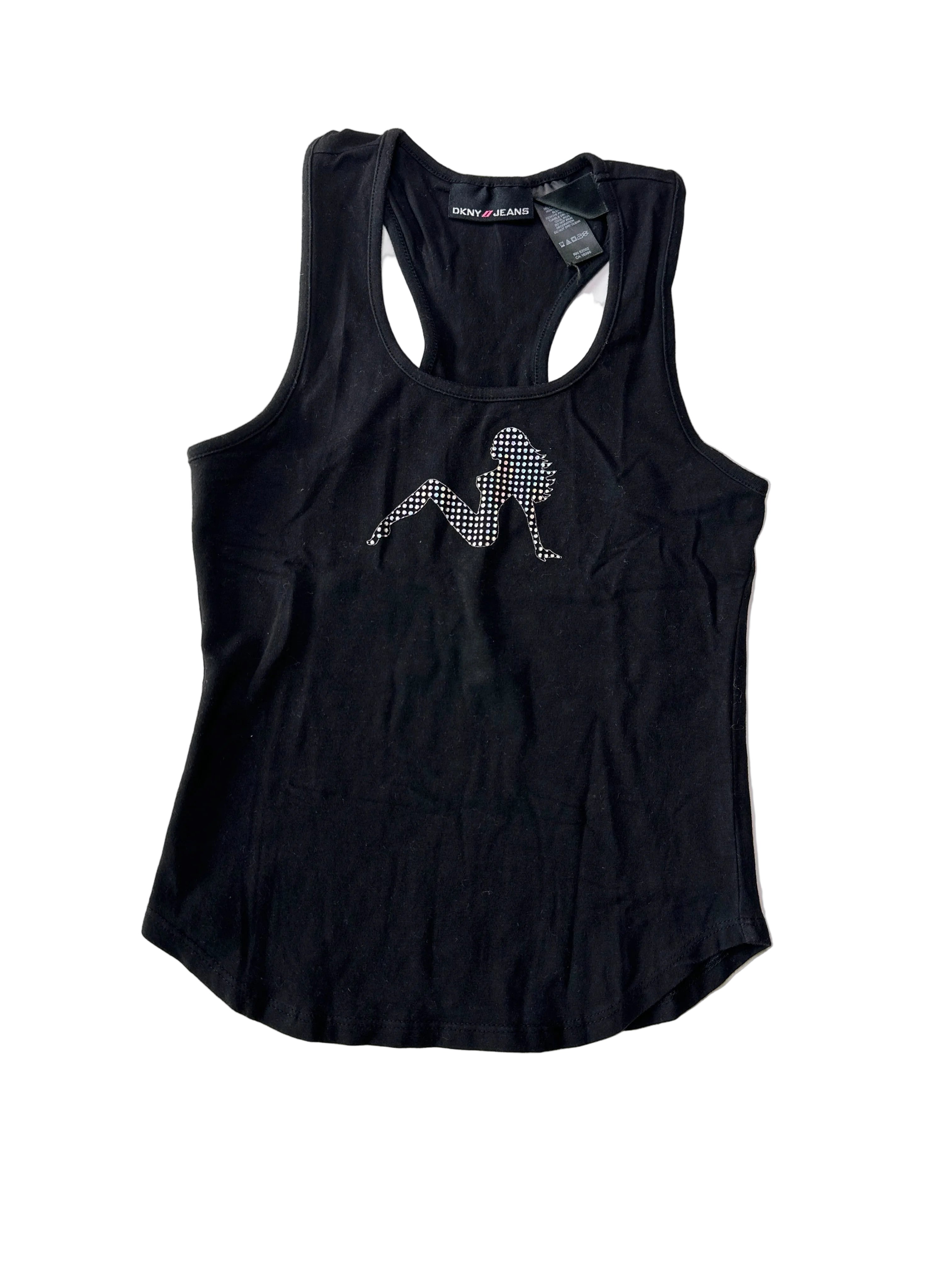 DKNY 00s Graphic Racerback Tank | xs