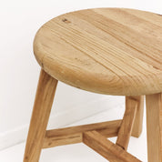 Olive Elm Round Stool