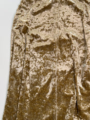 Gold Crush Velvet Skirt | 8