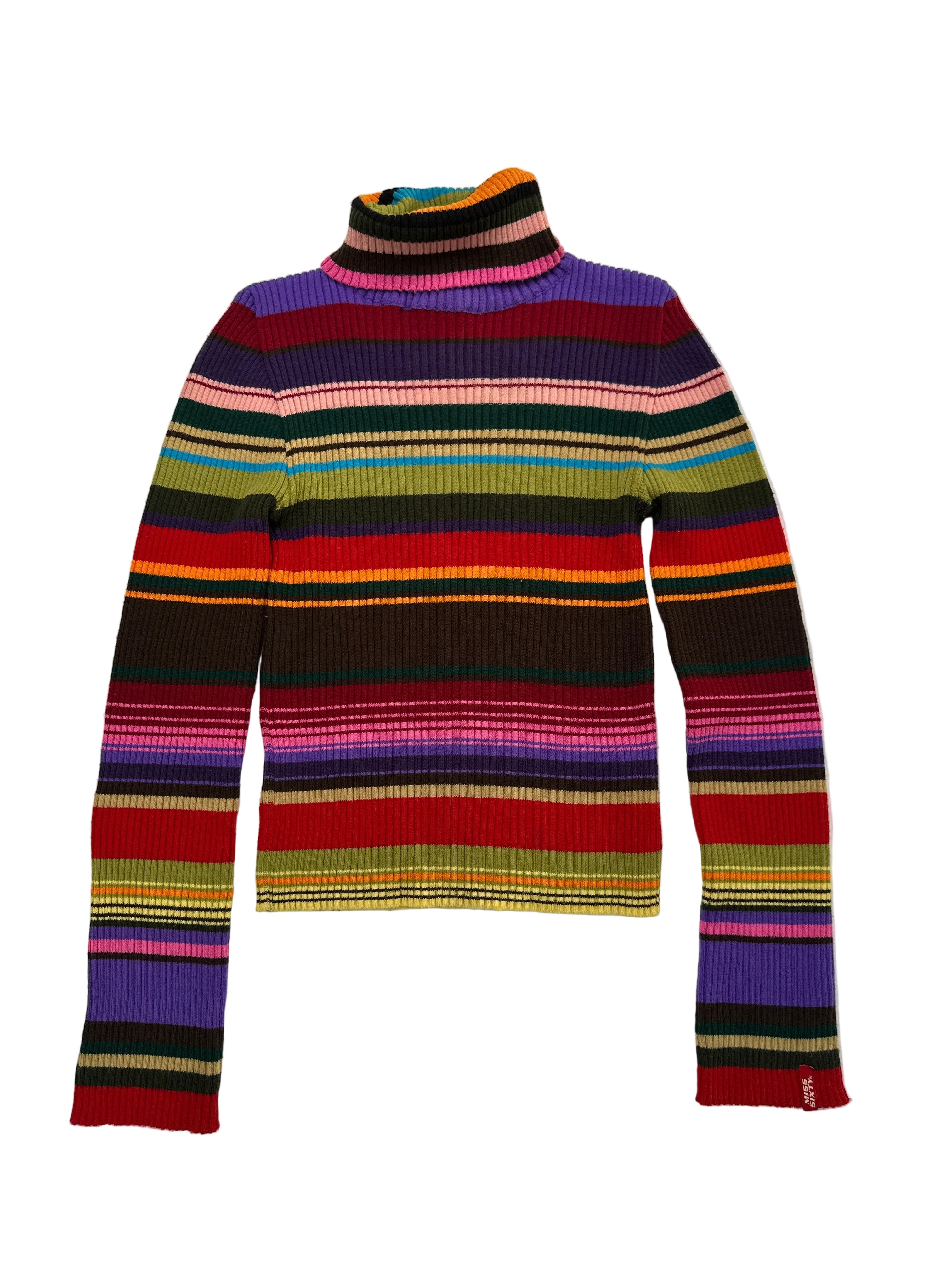 Miss Sixty | Multi coloured stripe L\S turtle Neck | M