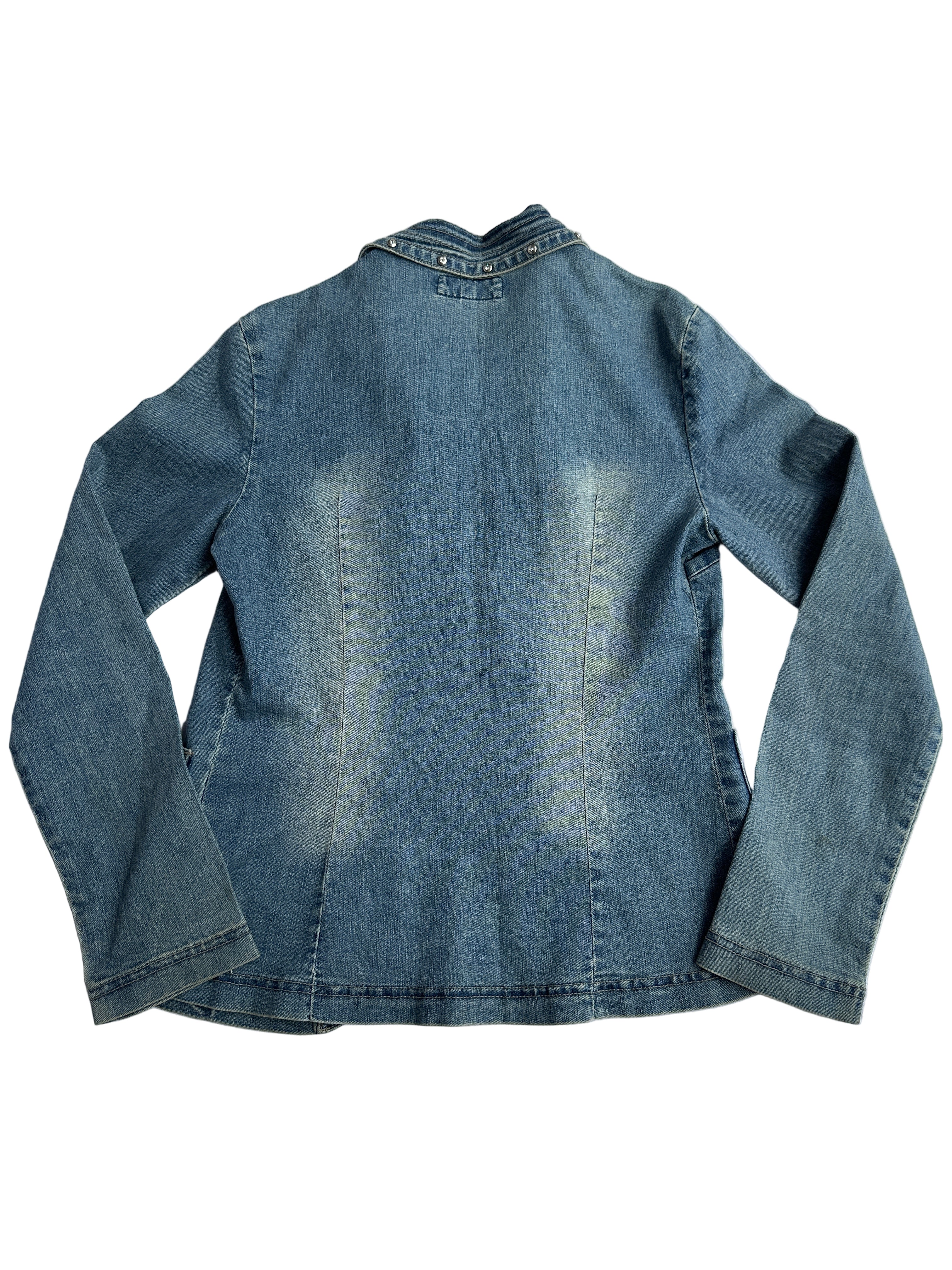 Denim Rhinestone Jacket | M