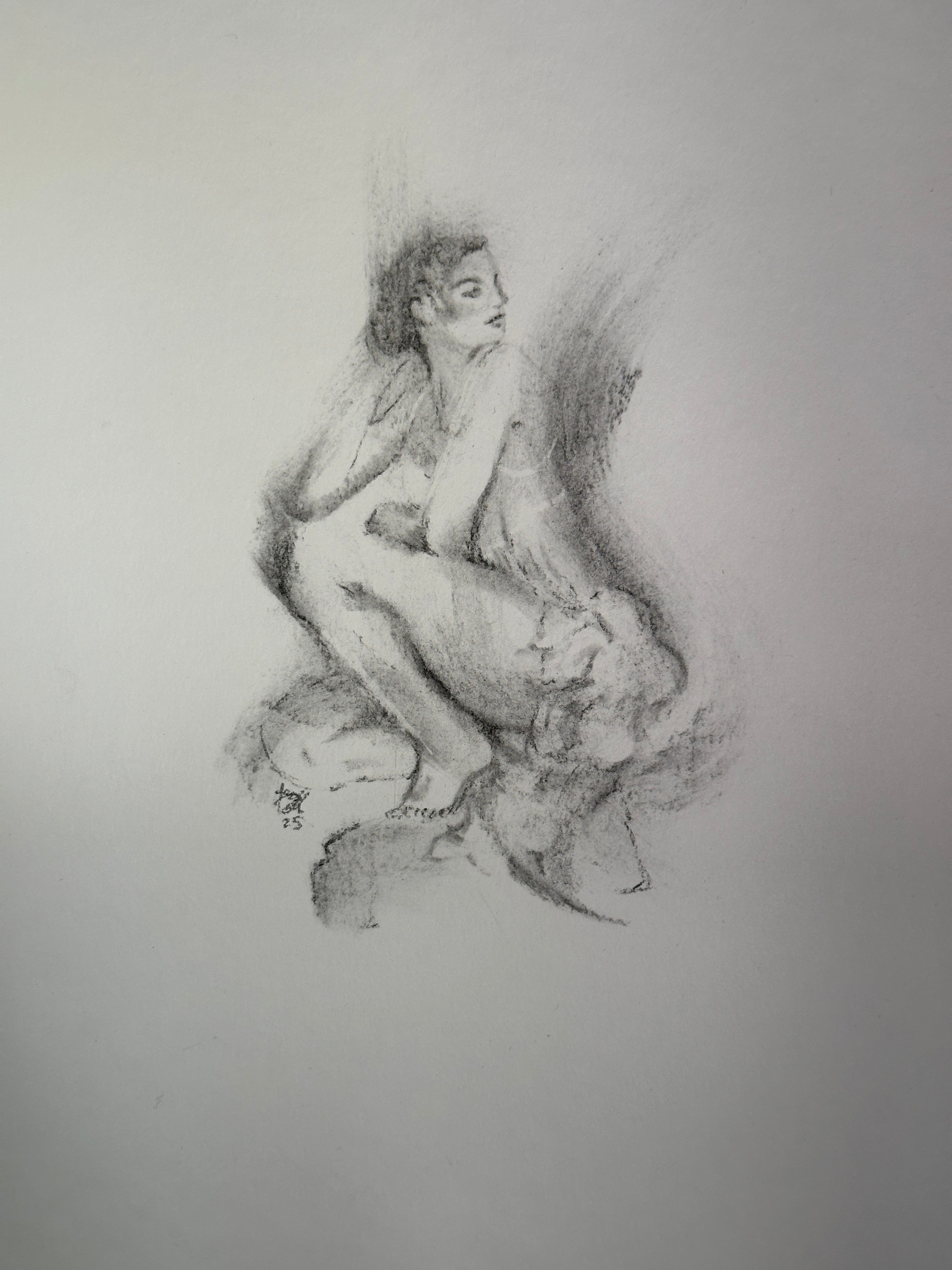 Women’s Figure Sketch Original Artwork