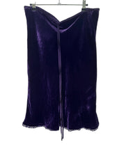 LISA HO | Deep Purple Silk Skirt | 12