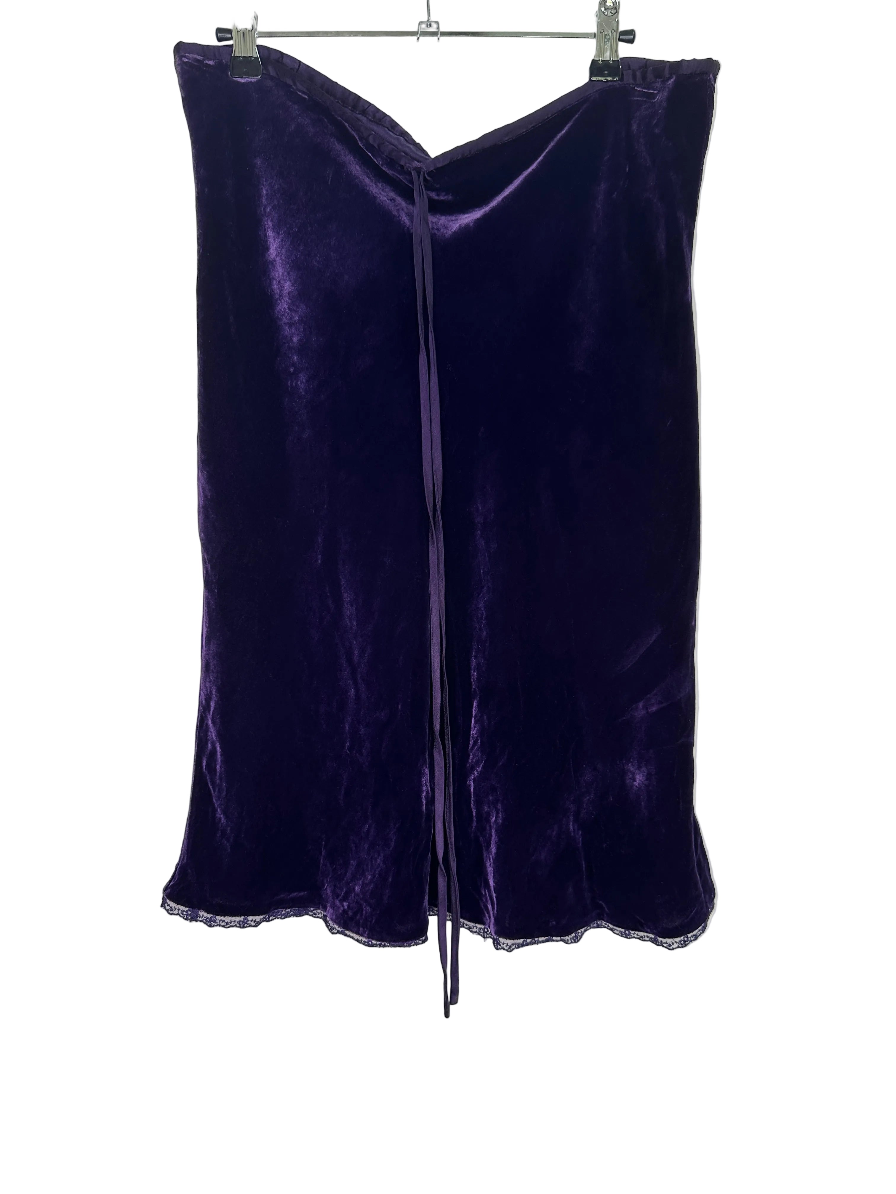 LISA HO | Deep Purple Silk Skirt | 12