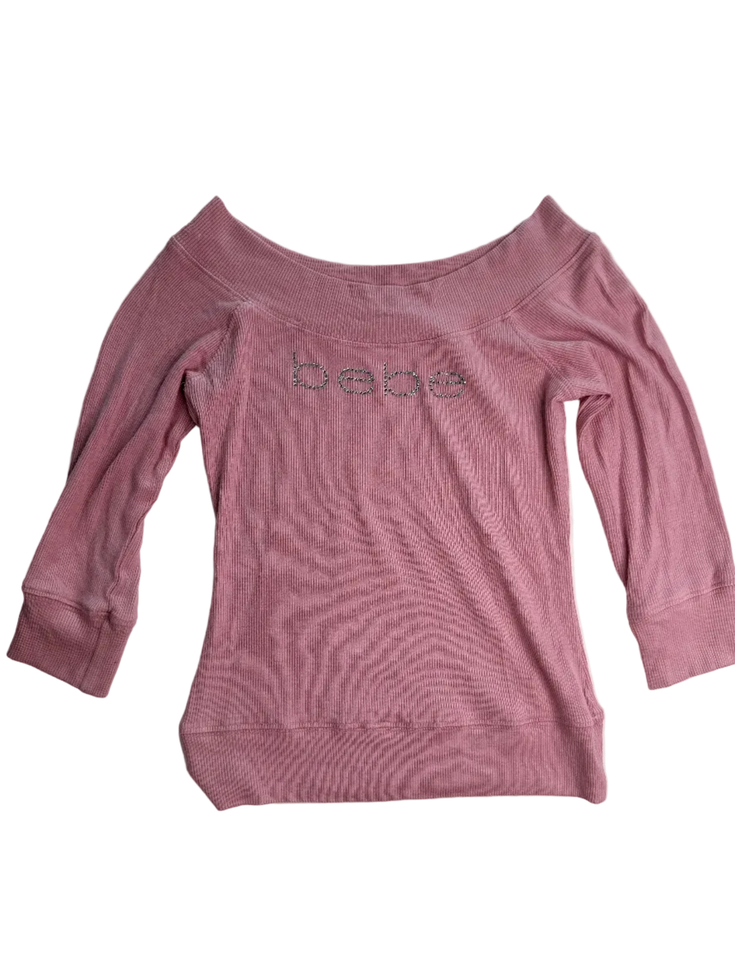 BEBE | Rose Off the Shoulder 3/4 sleeve top | S