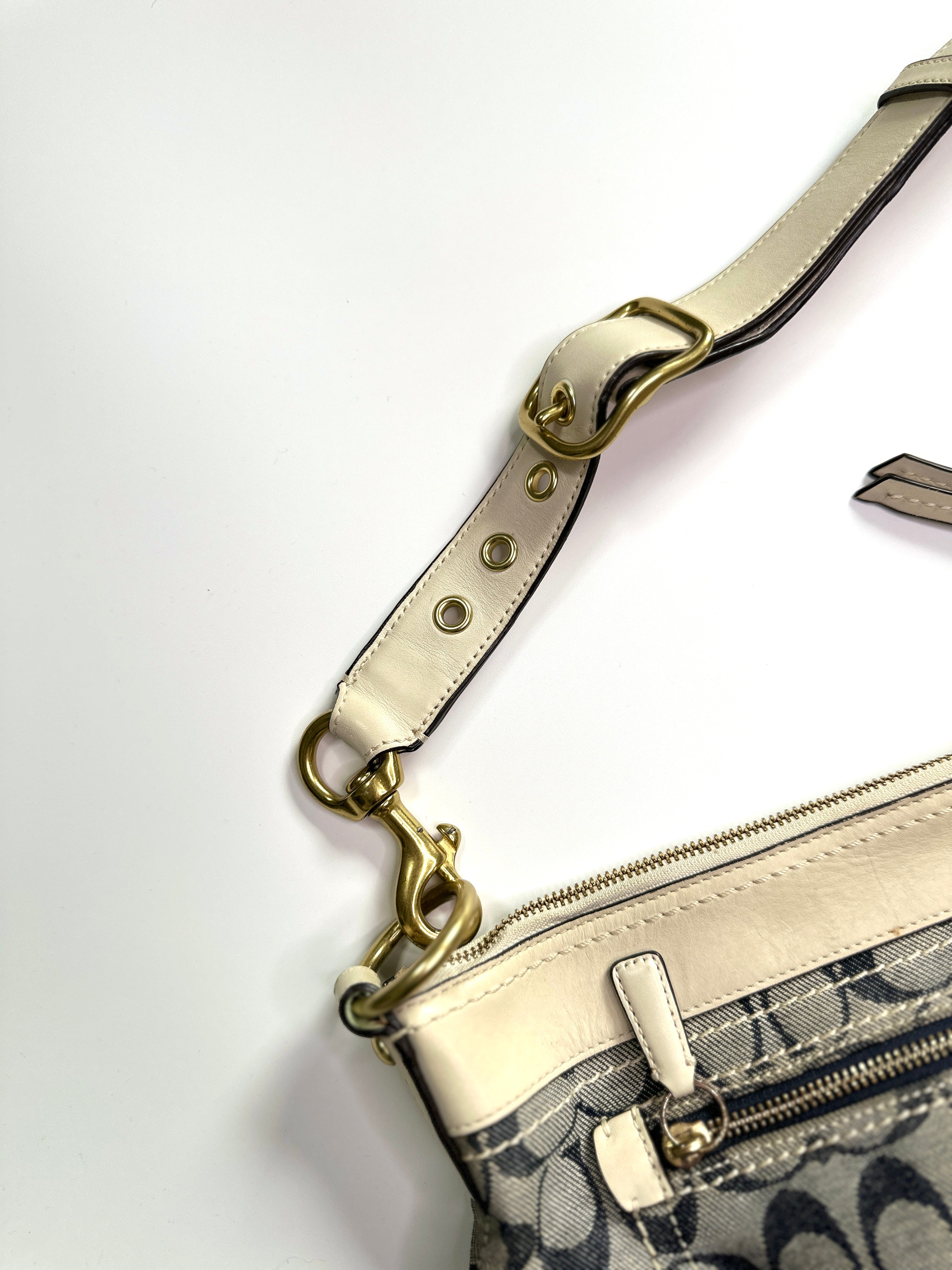 Coach Signature Denim Shoulder Bag