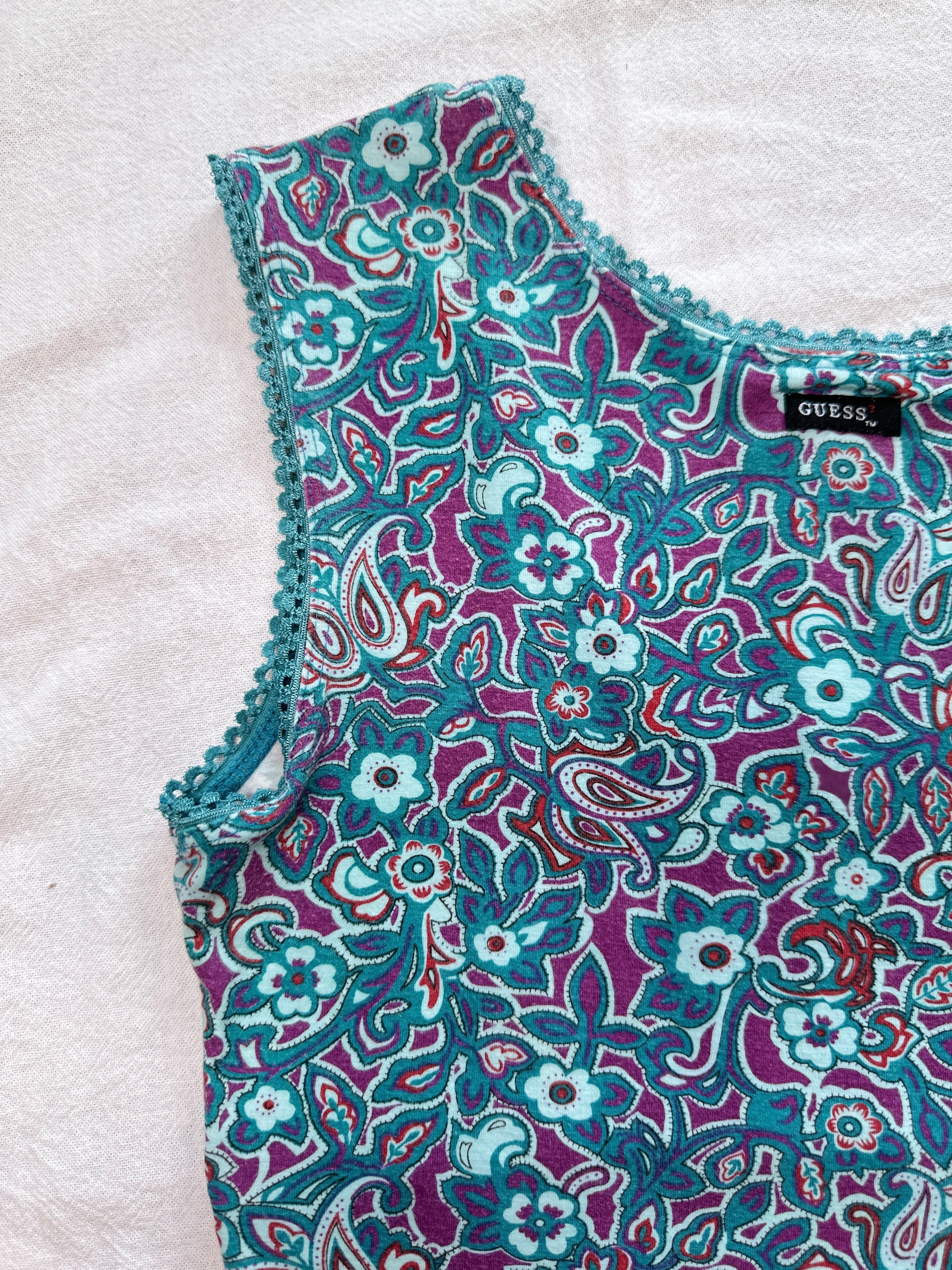 GUESS Y2K Paisley Tank | 8