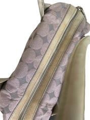 ANNA SUI | Lilac Silver Canvas Boston Bag