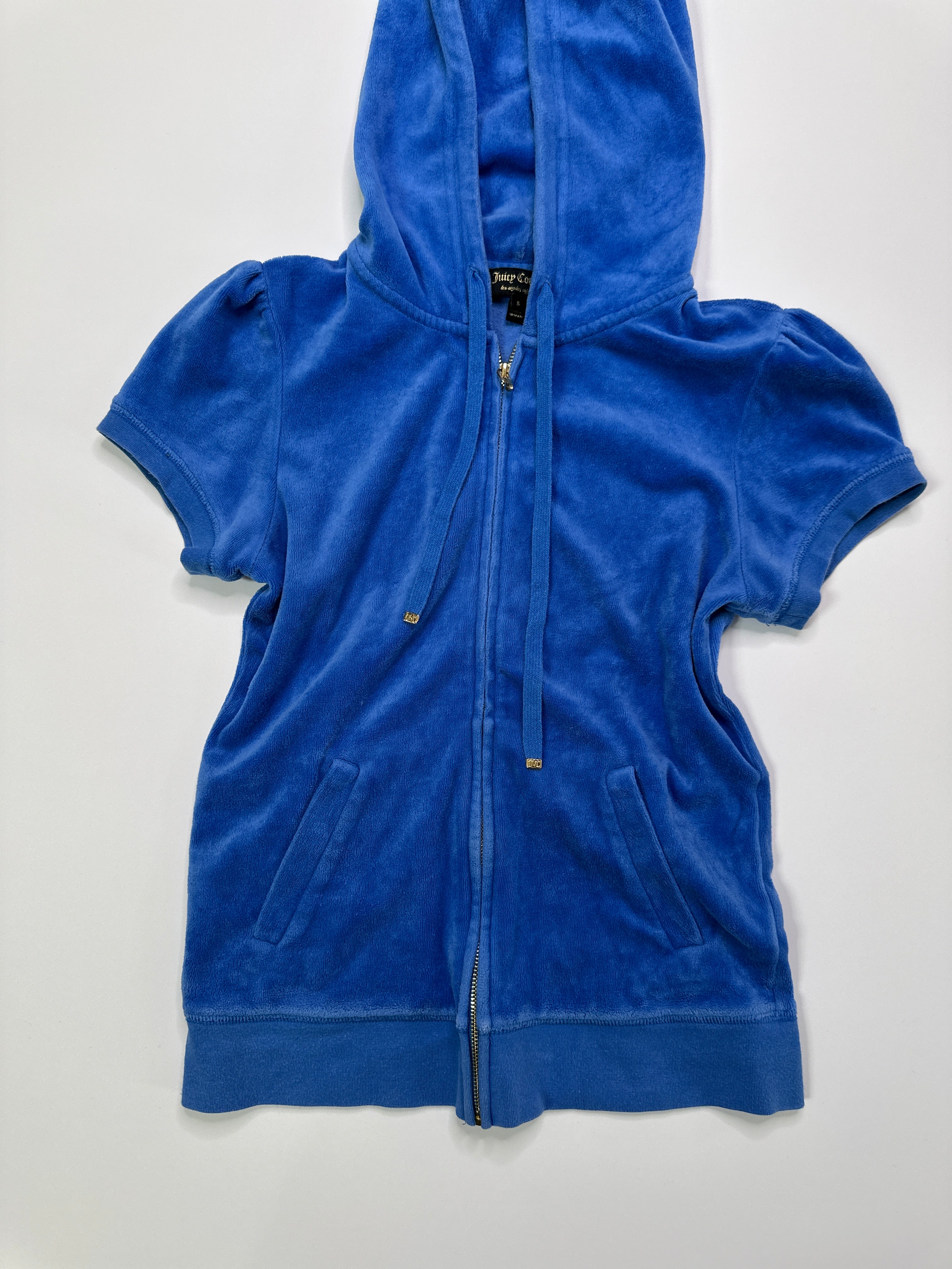 Juicy Couture Royal Blue Short Sleeve Full Zipper | S