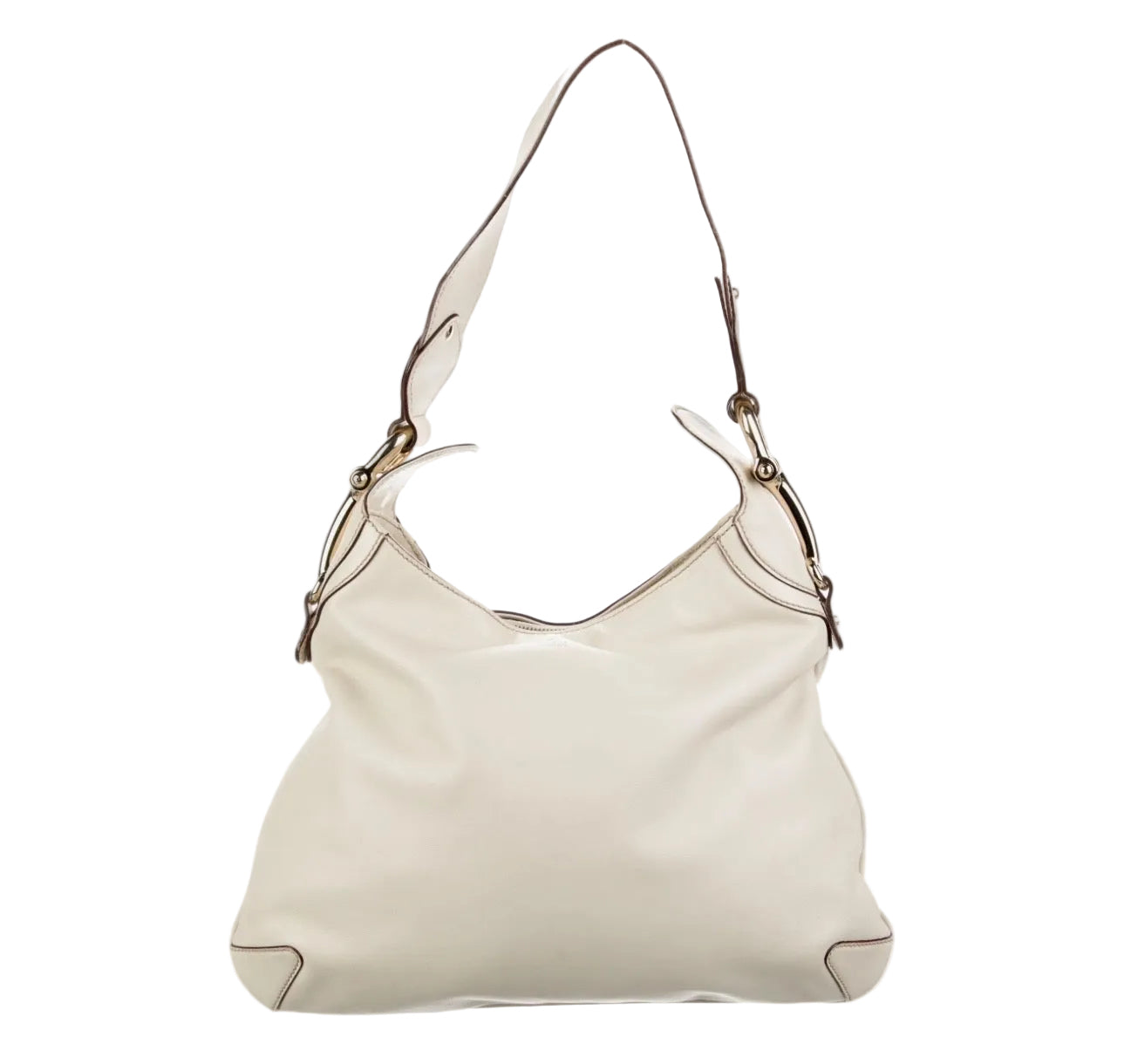 GUCCI Horsebit Creole Leather Hobo Bag