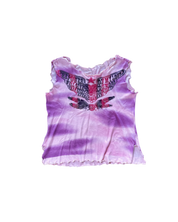 MORGAN Pink glitter tank top 00s y2k