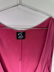 Garb Y2K Drape Pink Tank |14-16