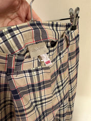 Plaid Baggy 3/4 Shorts | 8-10