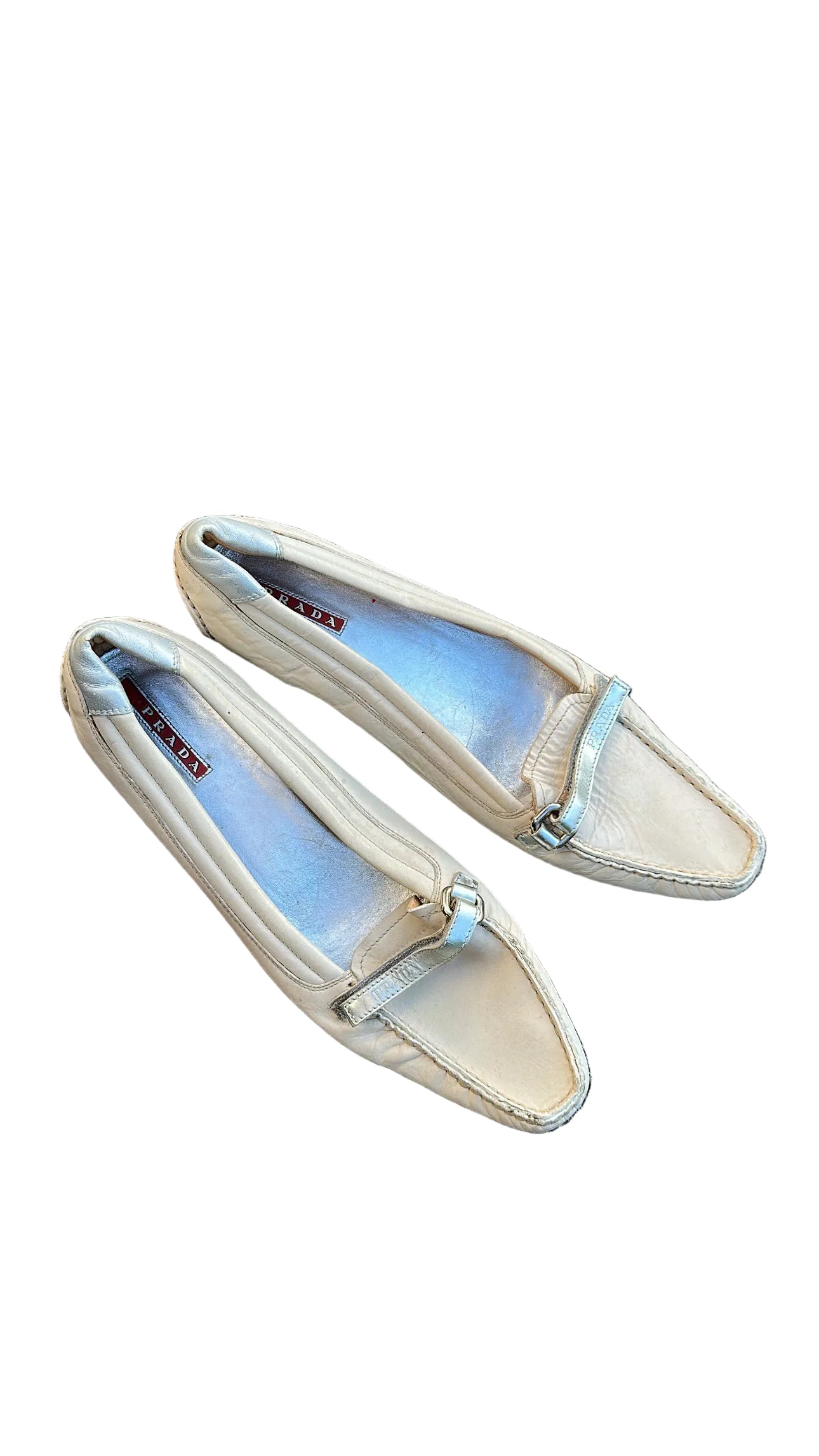 Prada| 00s Loafer Kitten Heels Italy | 38