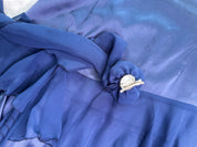 MORGAN DE TOI | Vintage Ruffle Cocktail Navy Blue Dress |8-10